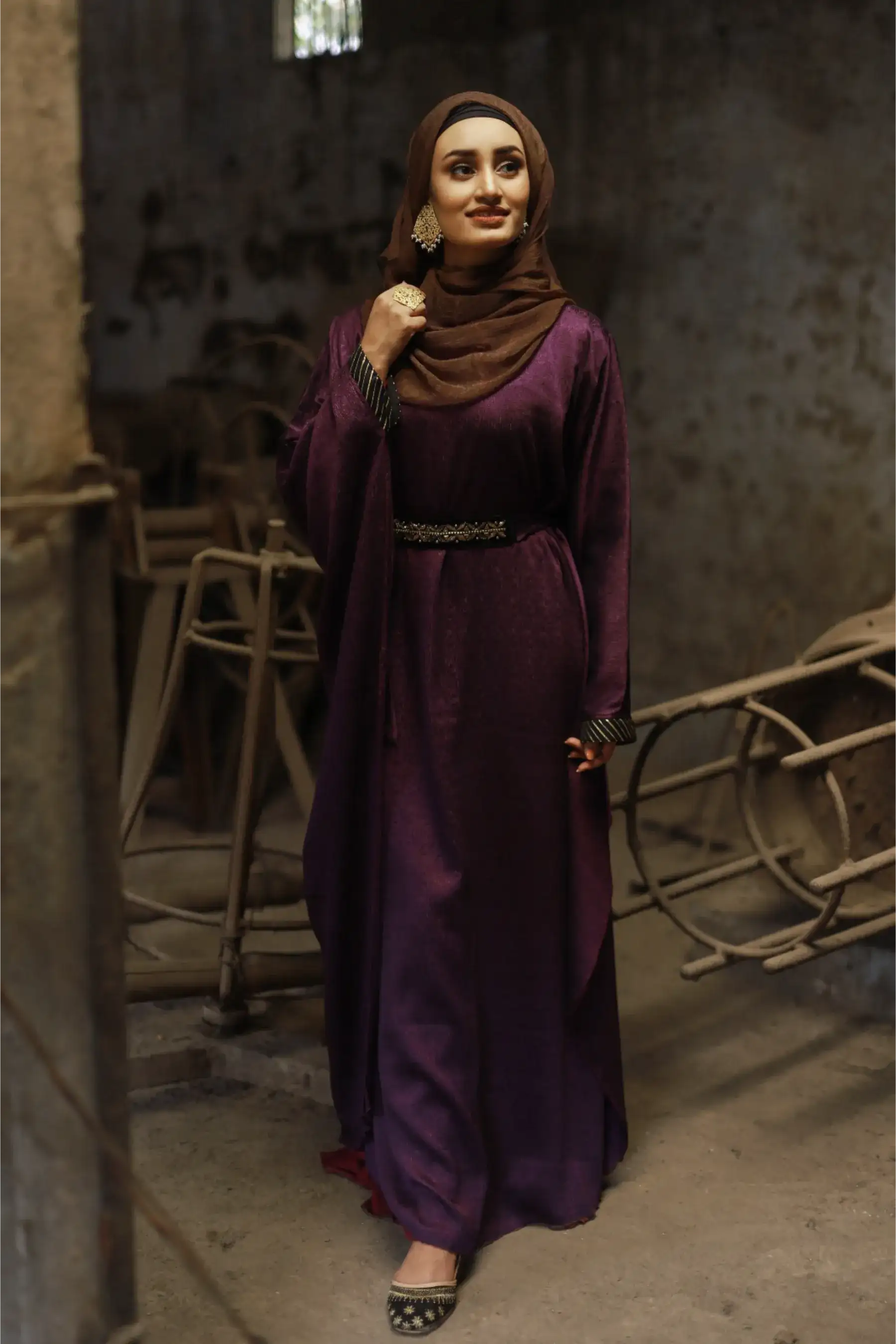 Belt Kaftan - PURPLE