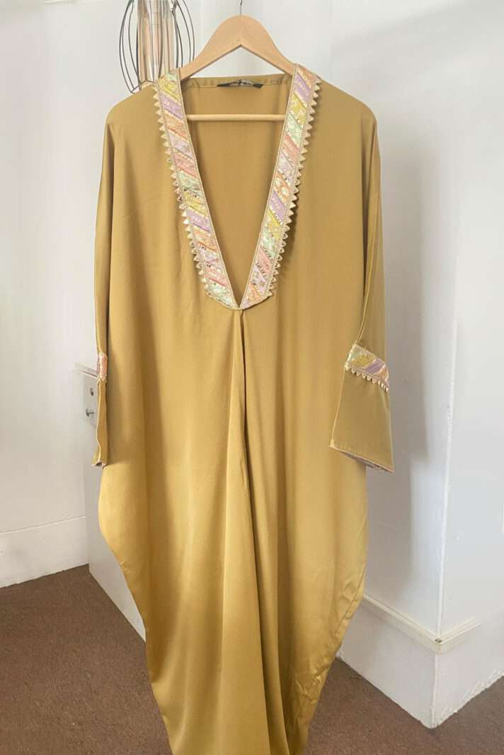 Asfar Kimono- MUSTARD