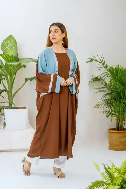 BATWING ABAYA-Coffee