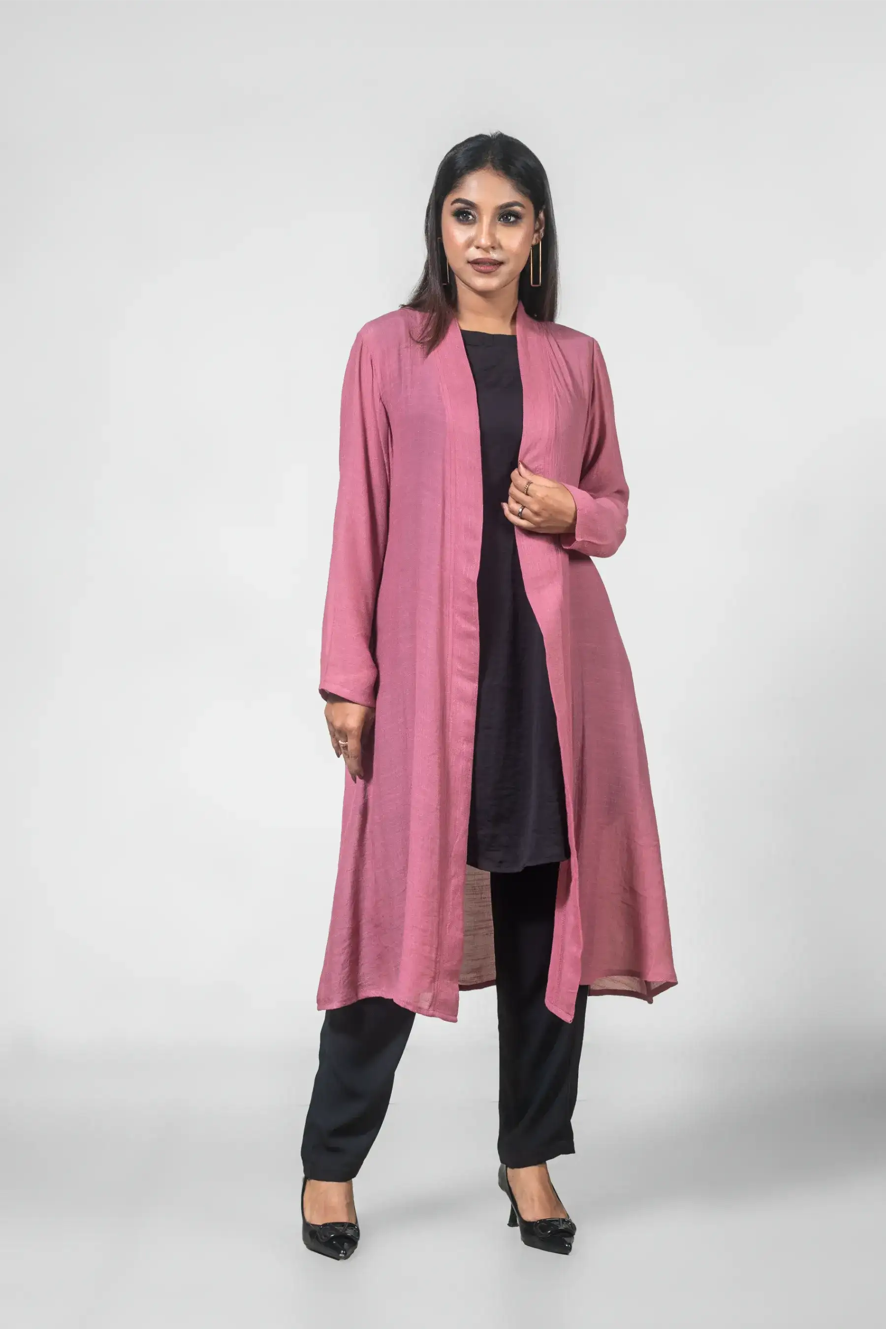 Border Shrug - Blush Peach