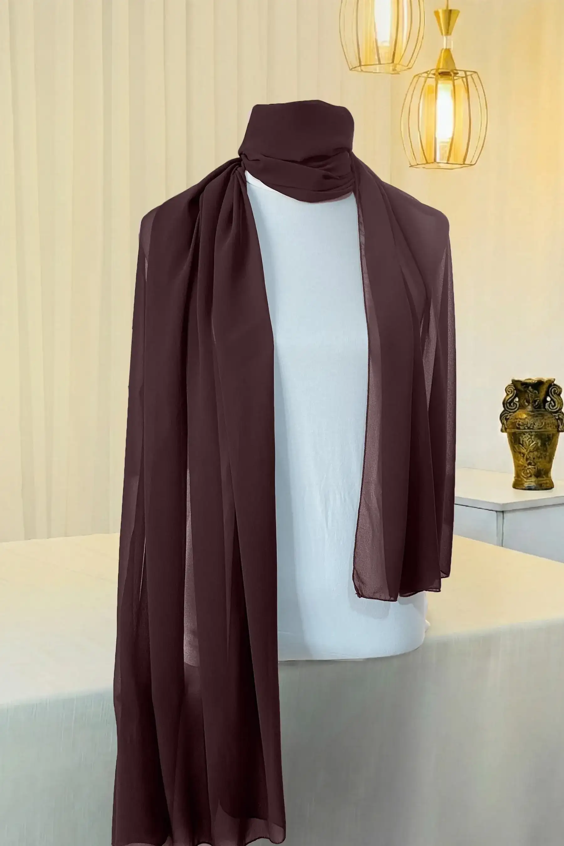 Espresso – Georgette Scarf