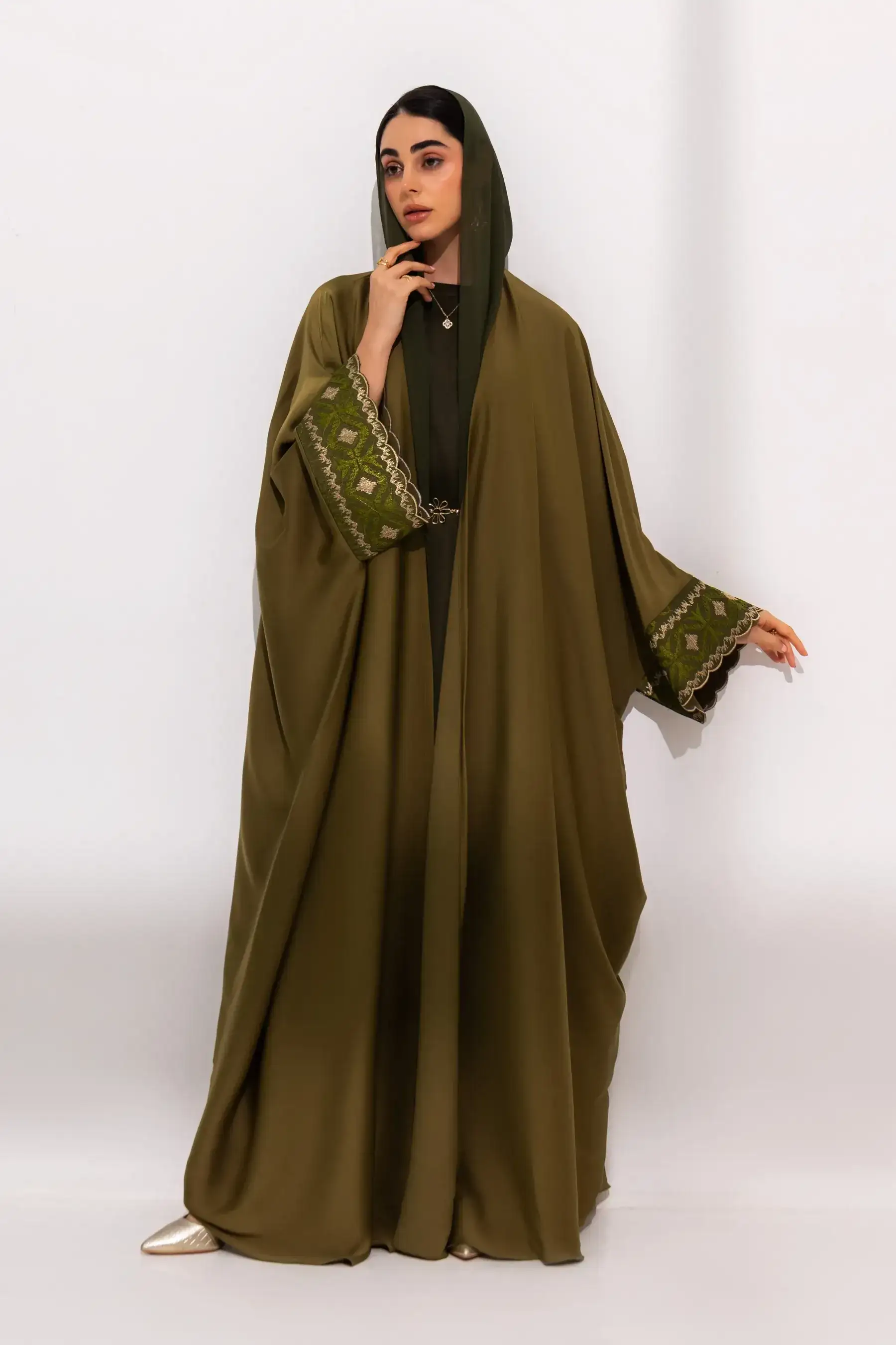 Sehrish Knot - Moss green