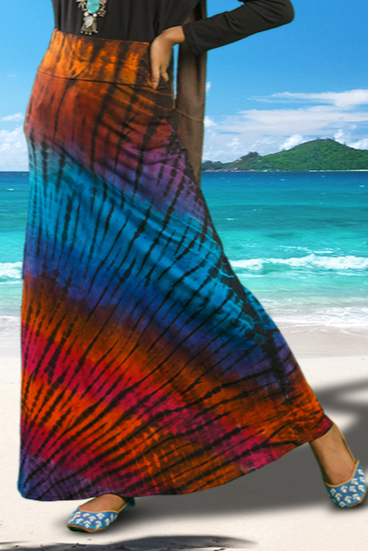 Fishcut tei day Skirt - Multi