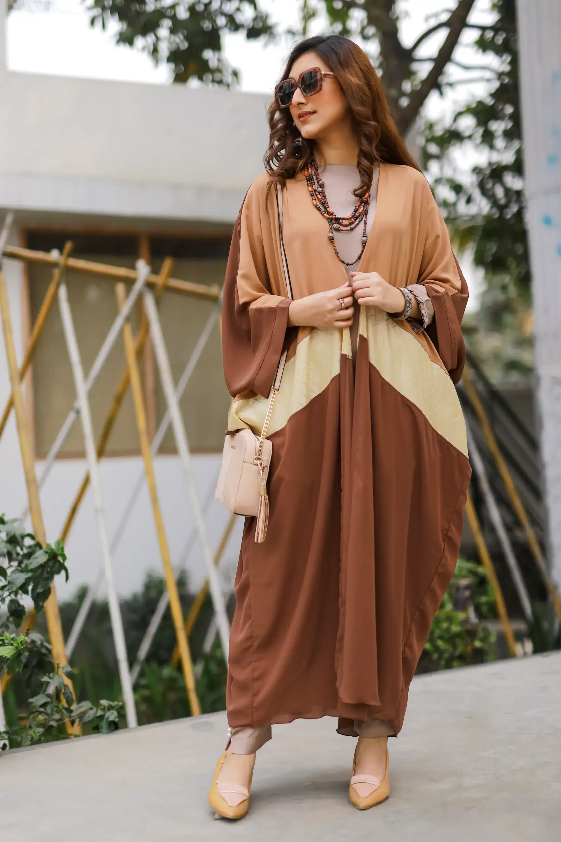 Batwing Cape- Beige