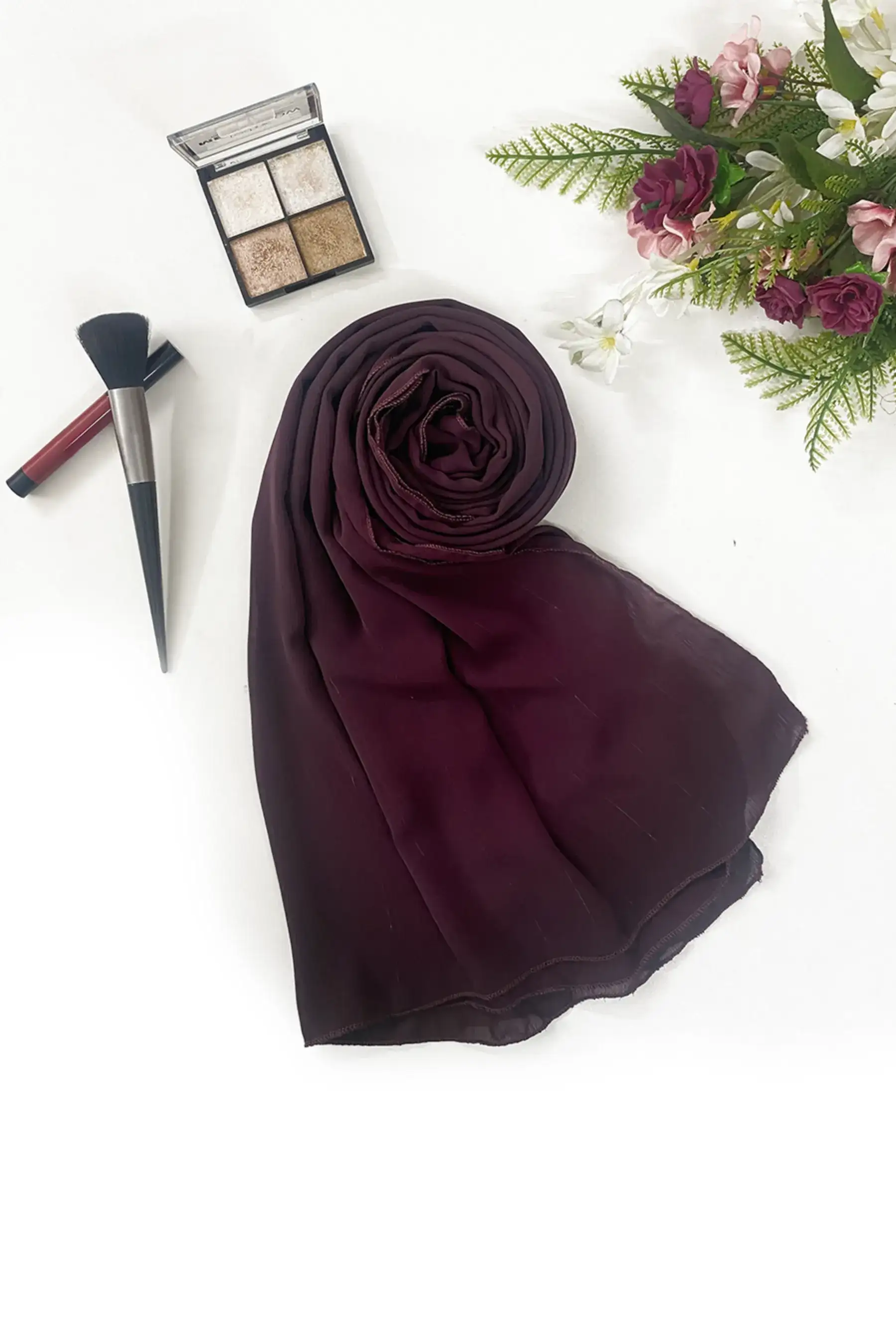 Stripe Scarf - BURGUNDY