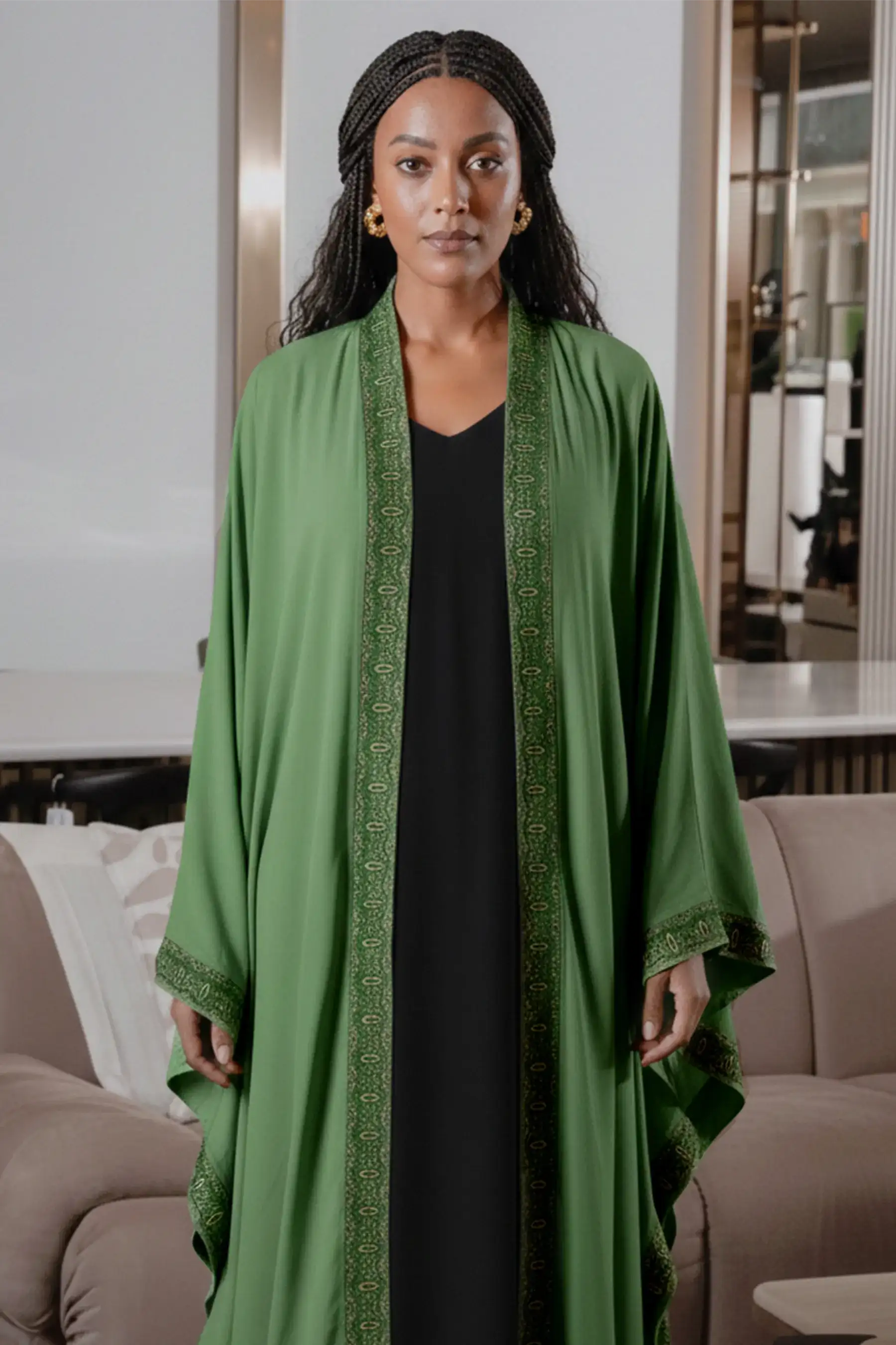 VIENA CLOAK - Sage Green