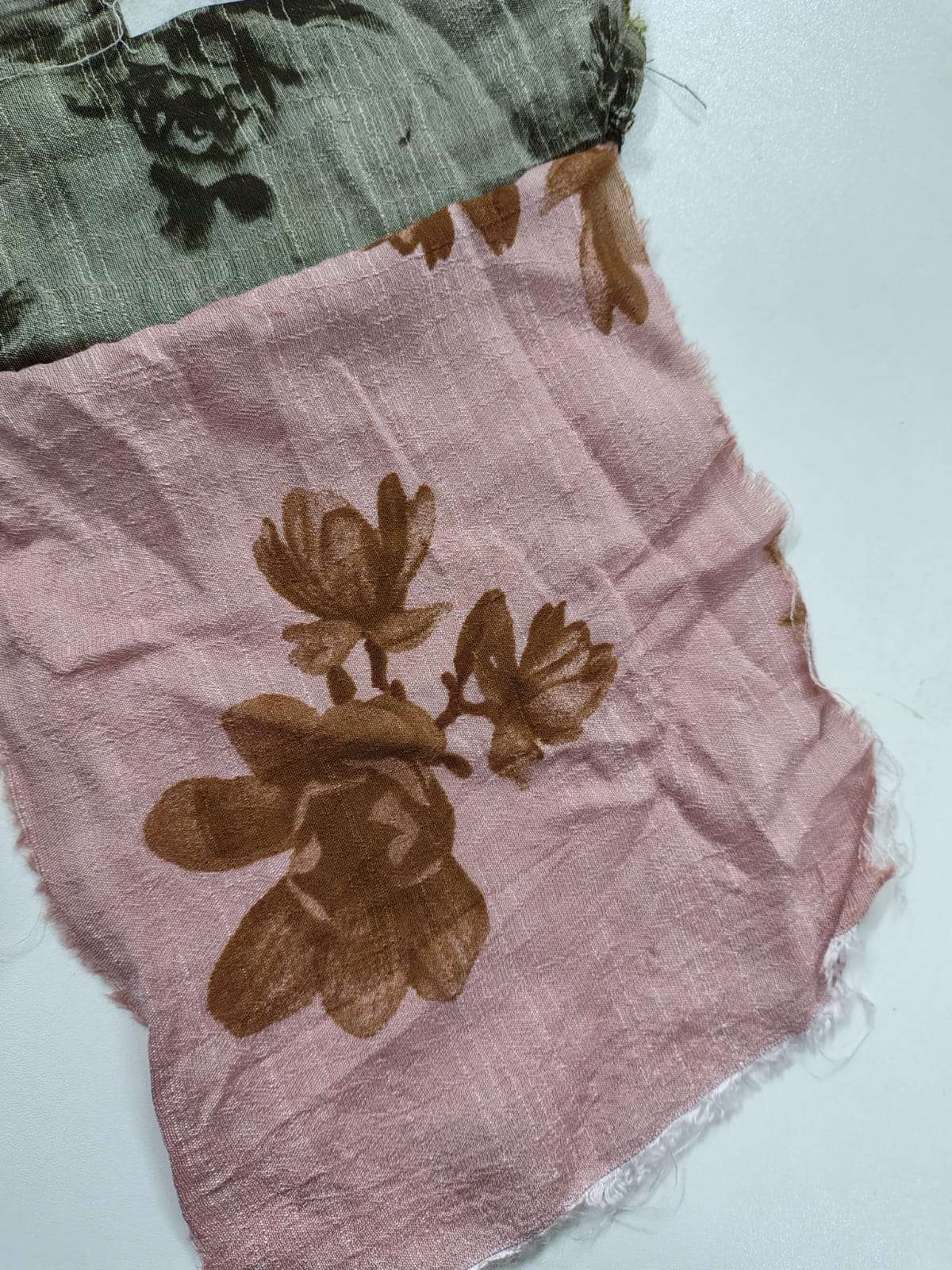 Printed Cheese Cotton Scarf - Canary