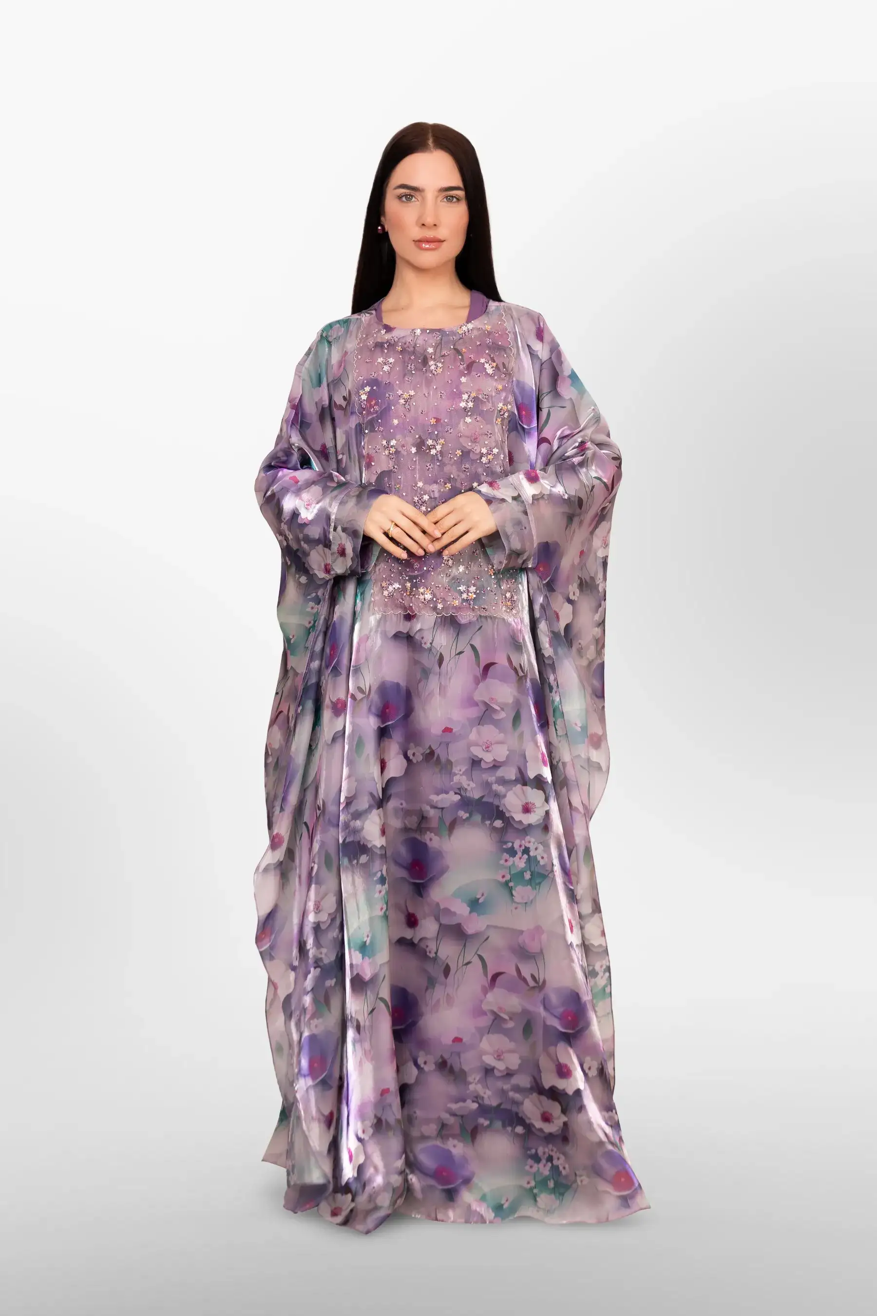 Limerick Kaftan Set - Lilac