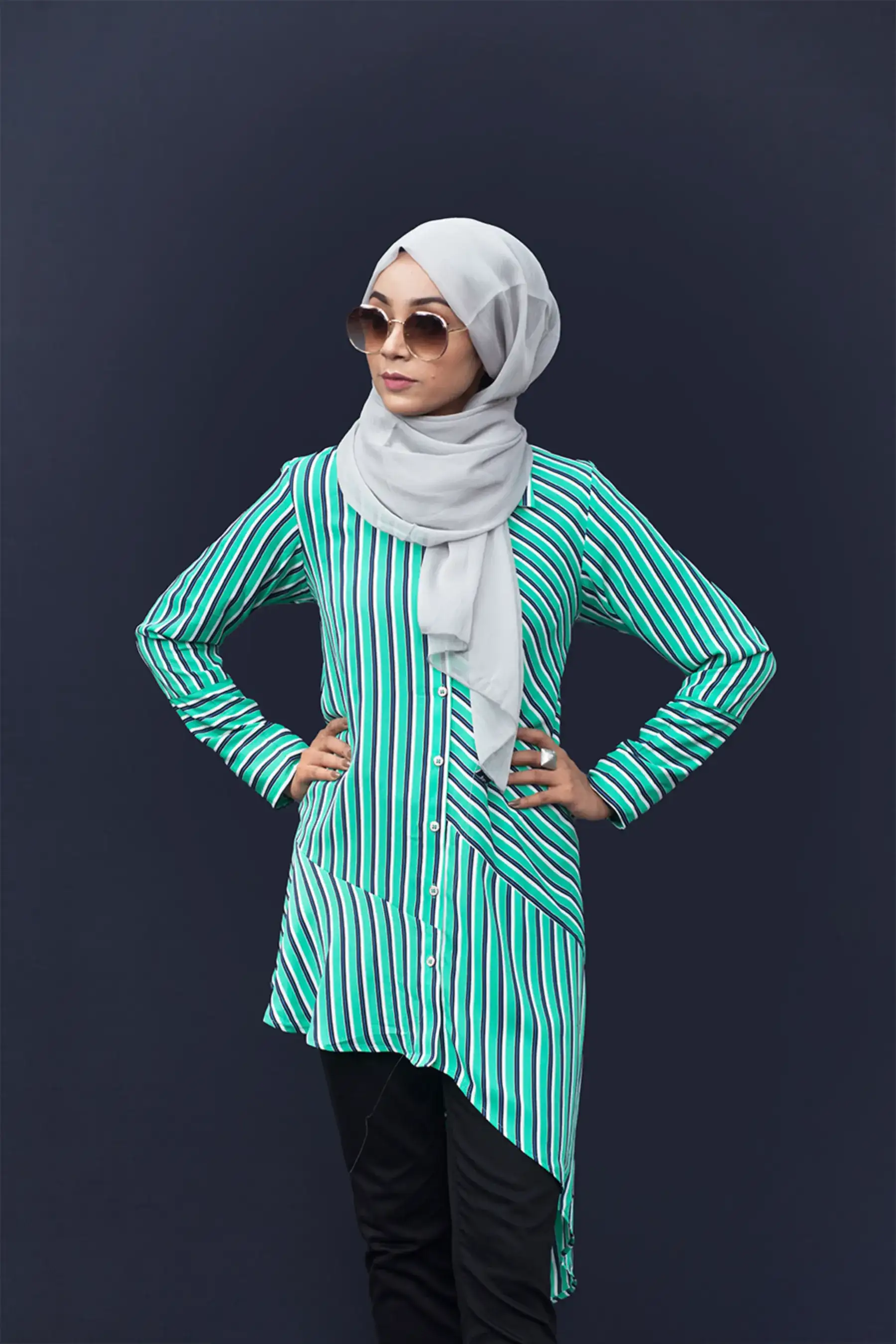 Asymmetric Shirt - MINT