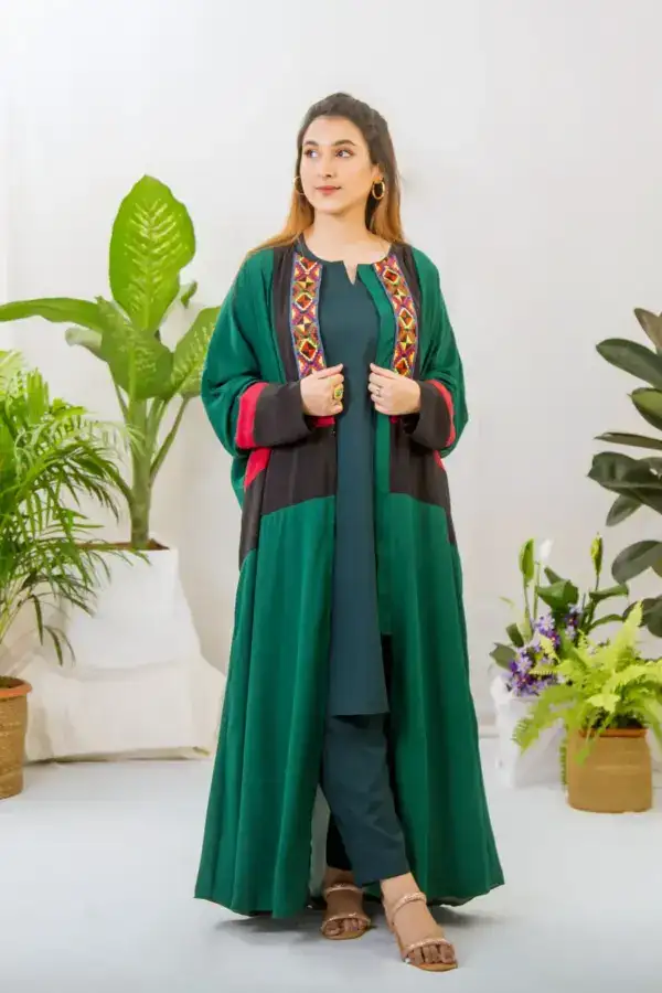 Aztec Abaya – Green
