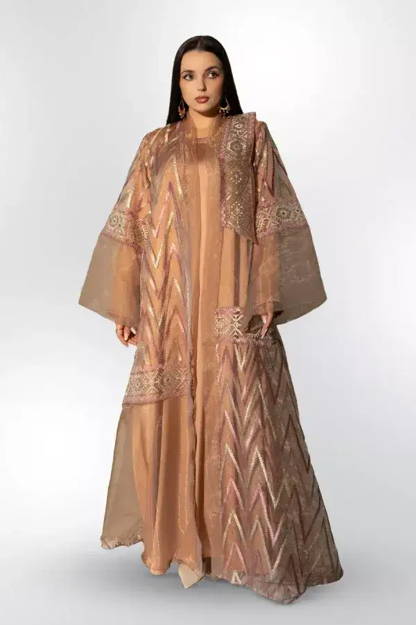 Temple Kimono Set  - Light Beige