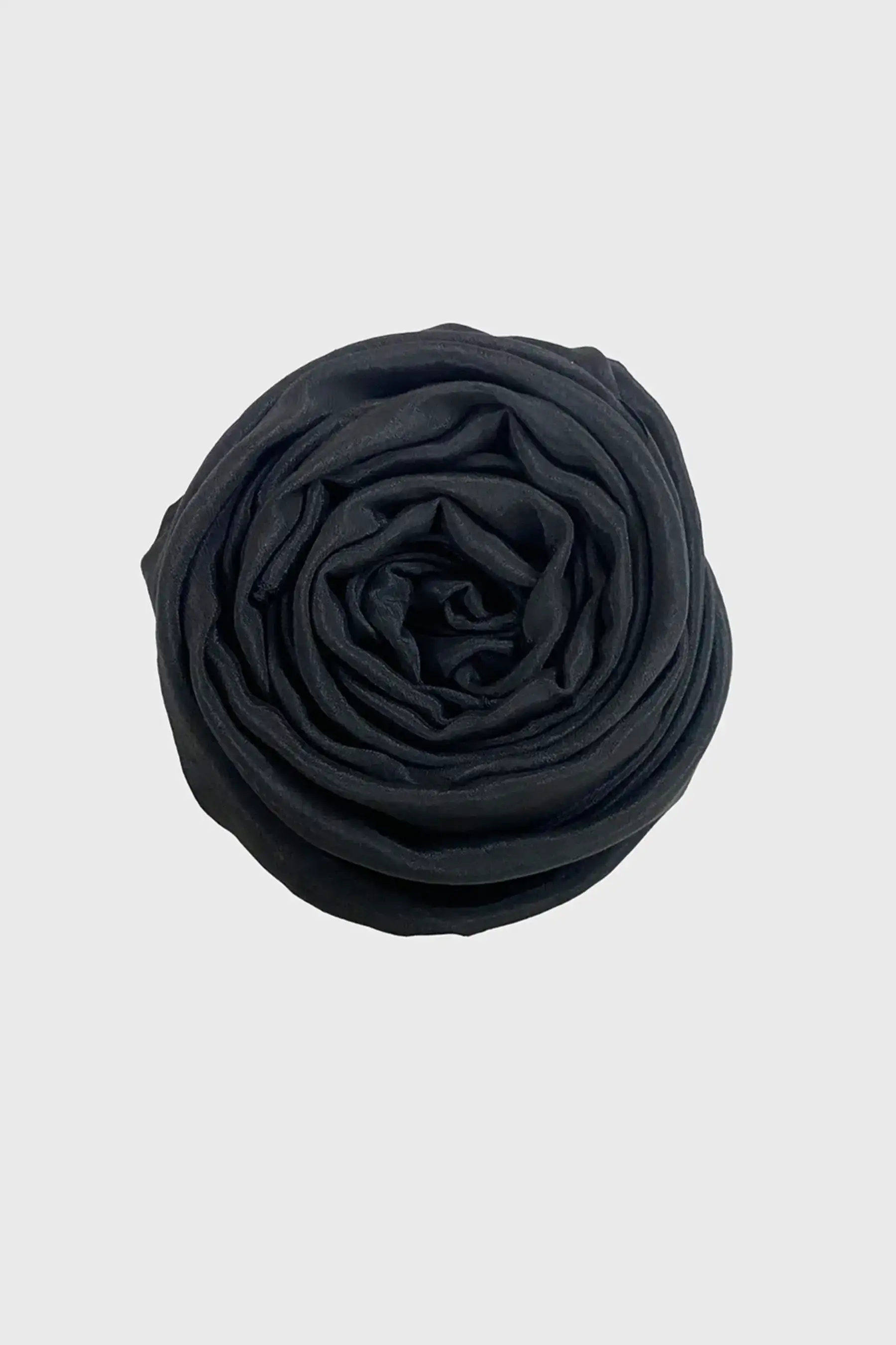 Black – Shiny Cheese Cotton Scarf