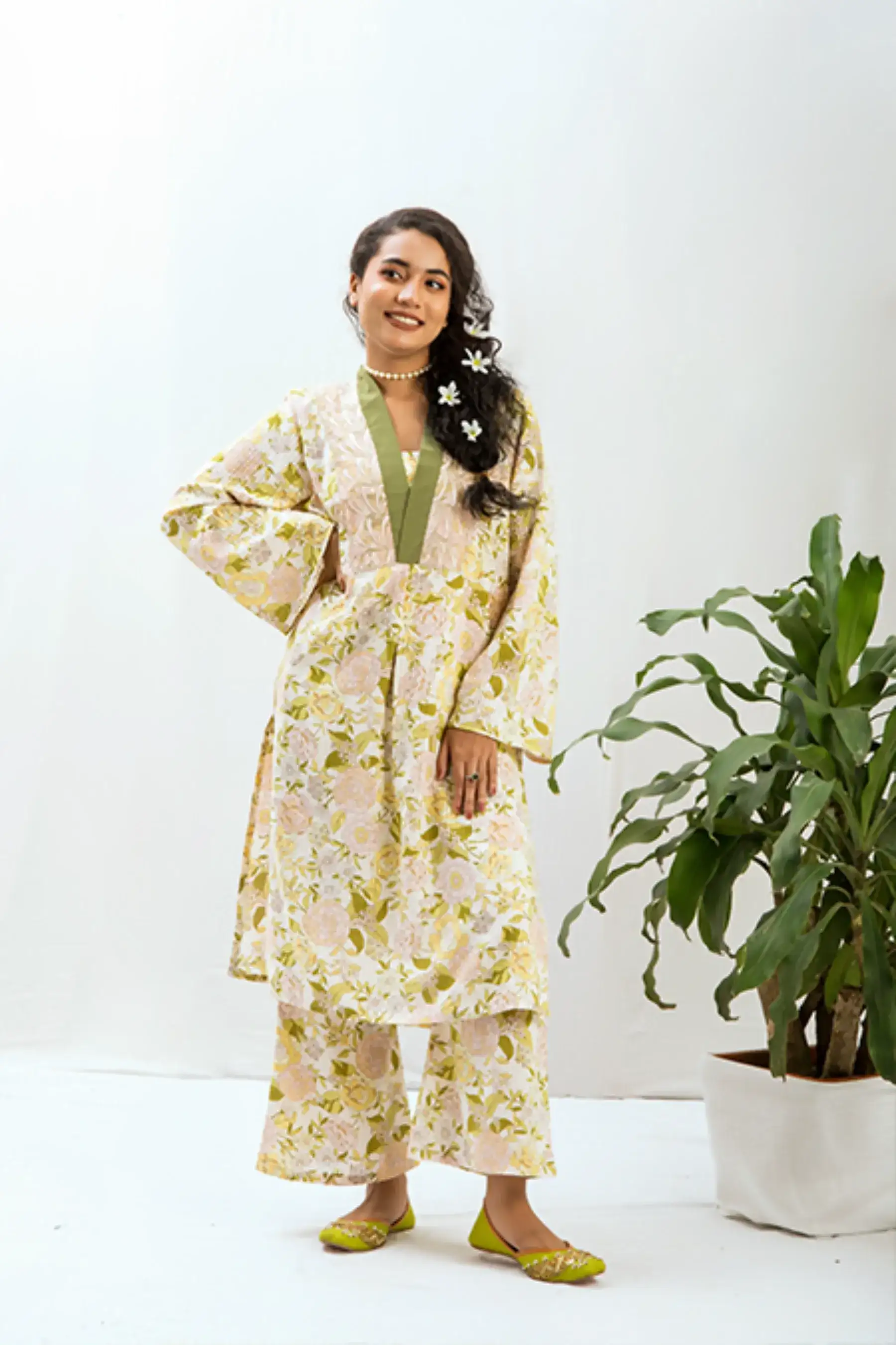 Tropical CO-ORD-OLIVE