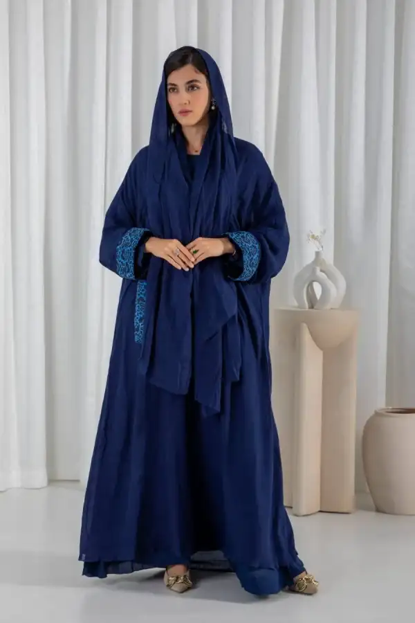 Coral Abaya – Navy