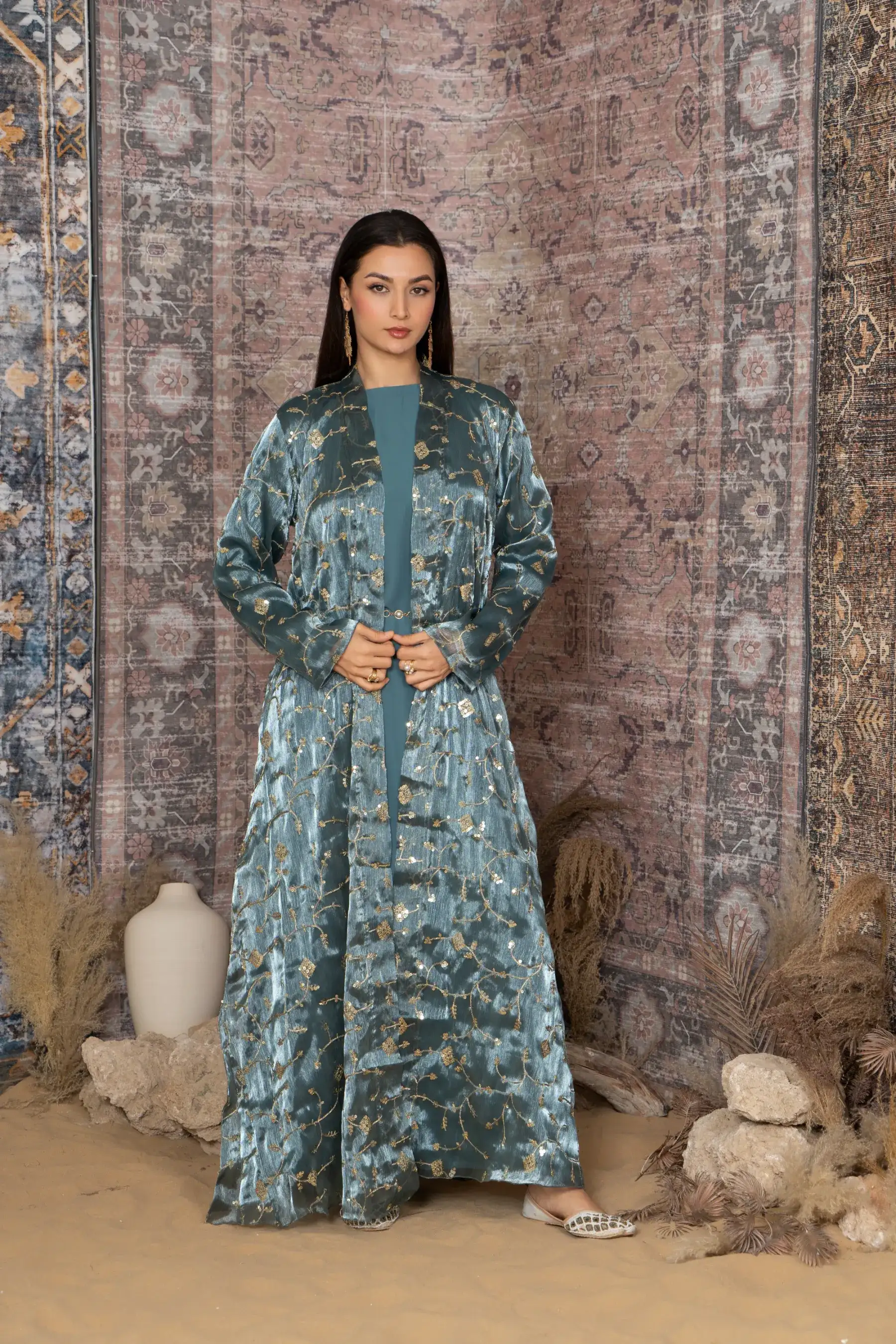 Regal Kimono set - Teal