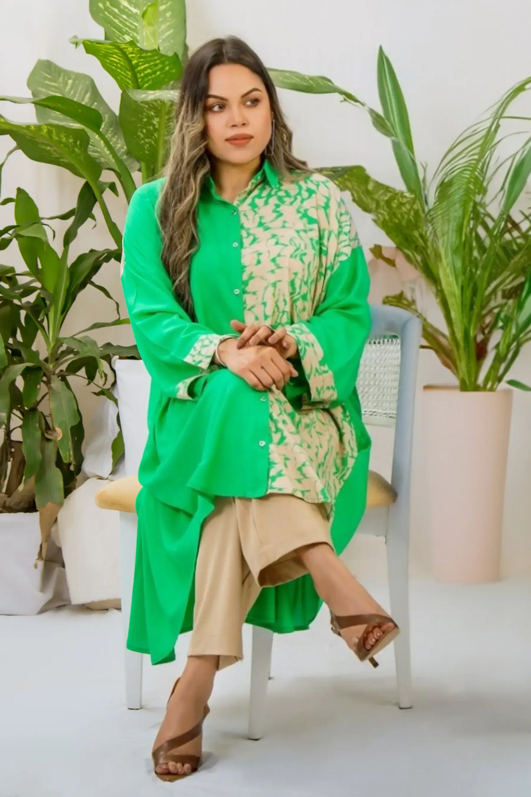 Flowy Shirt - GREEN
