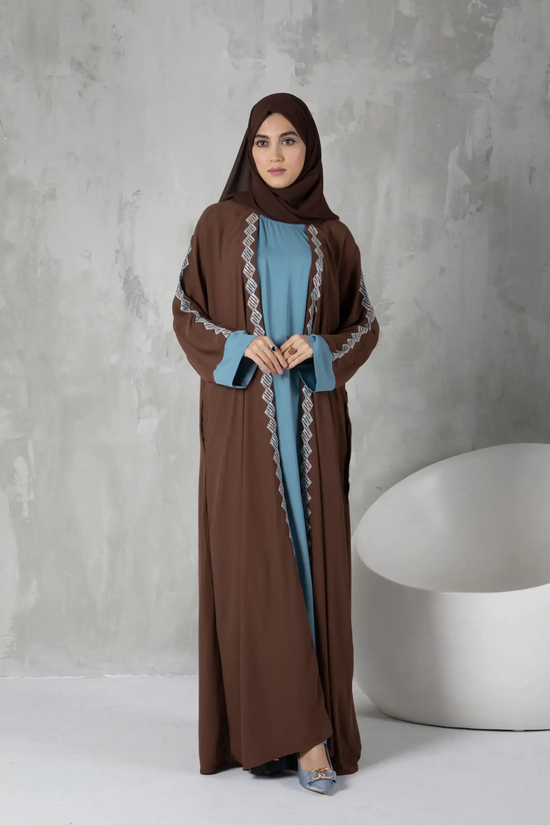 Duo-Chrome ABAYA - COFFE