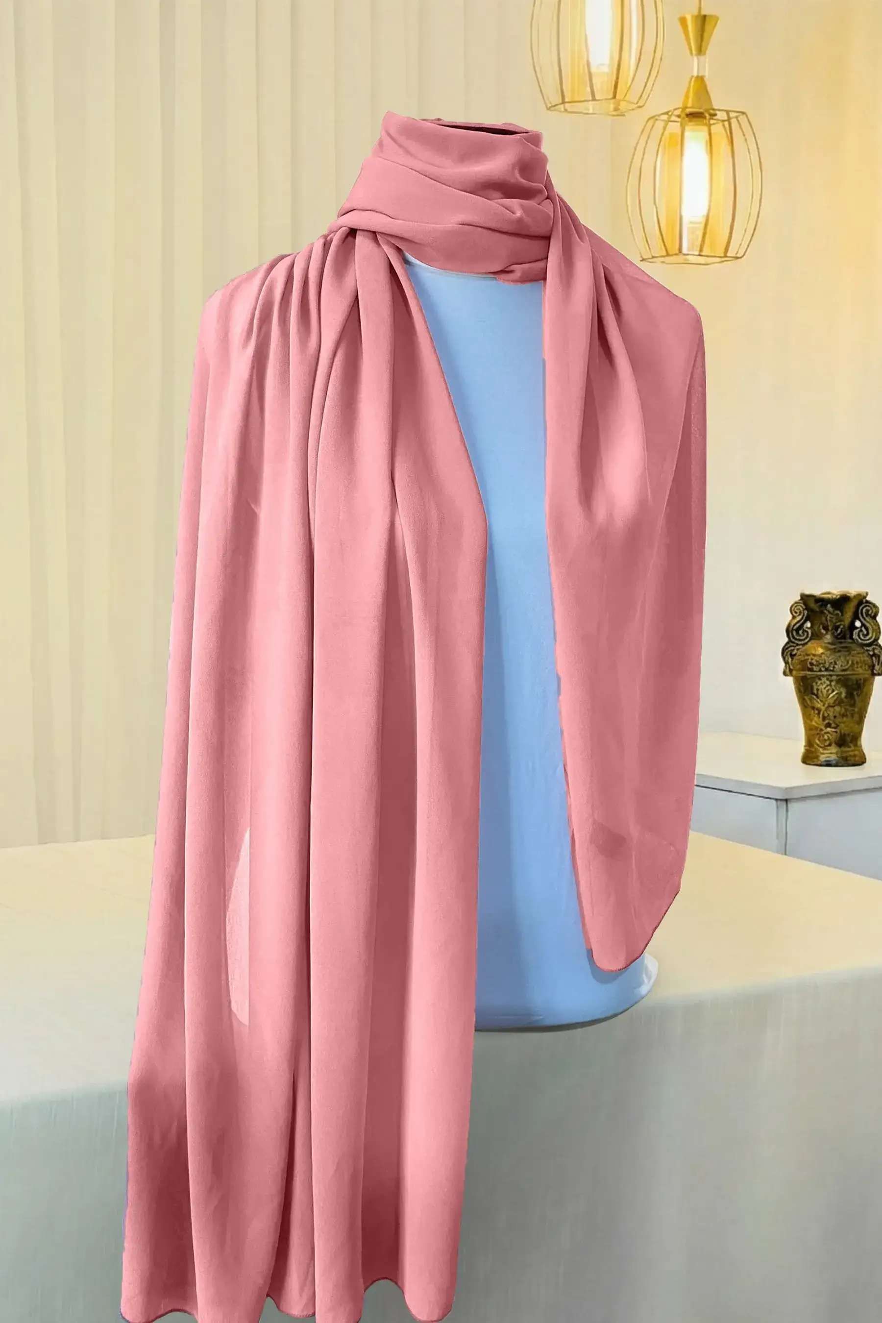 Blush Pink - Georgette Scarf