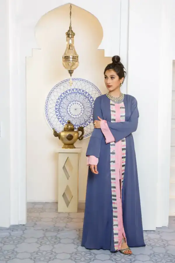 Sequin Kimono - Pale Slate