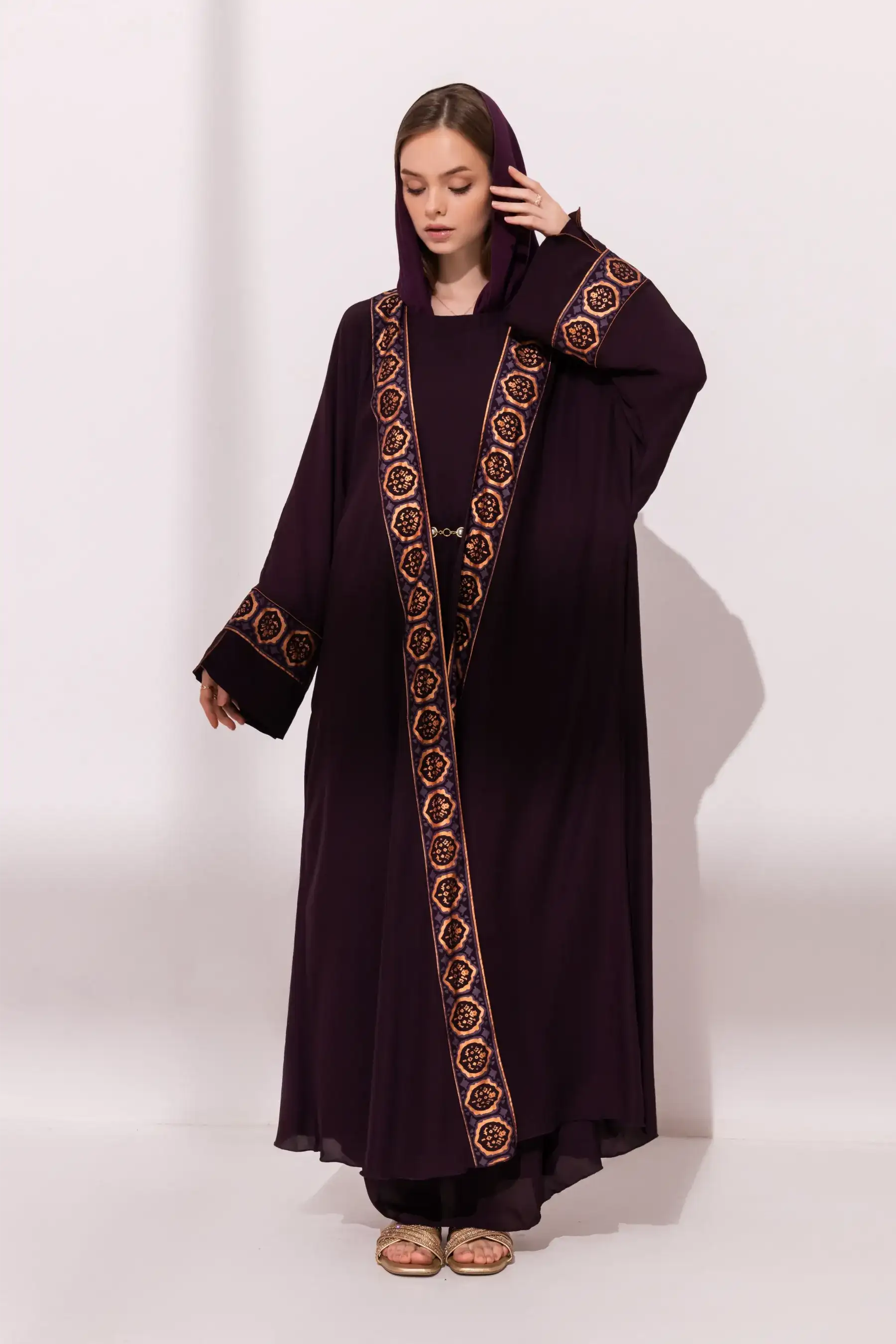 Anaiza Kimono - Eggplant