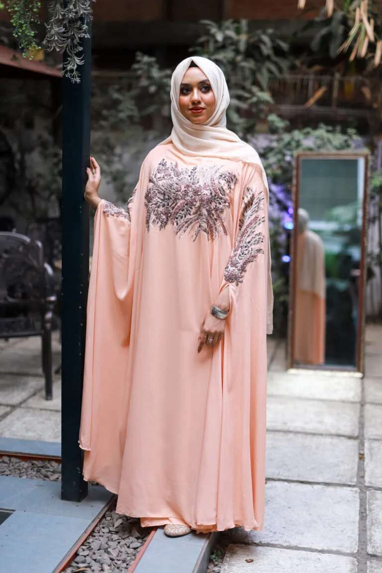 EMB Cape Gown - Peach