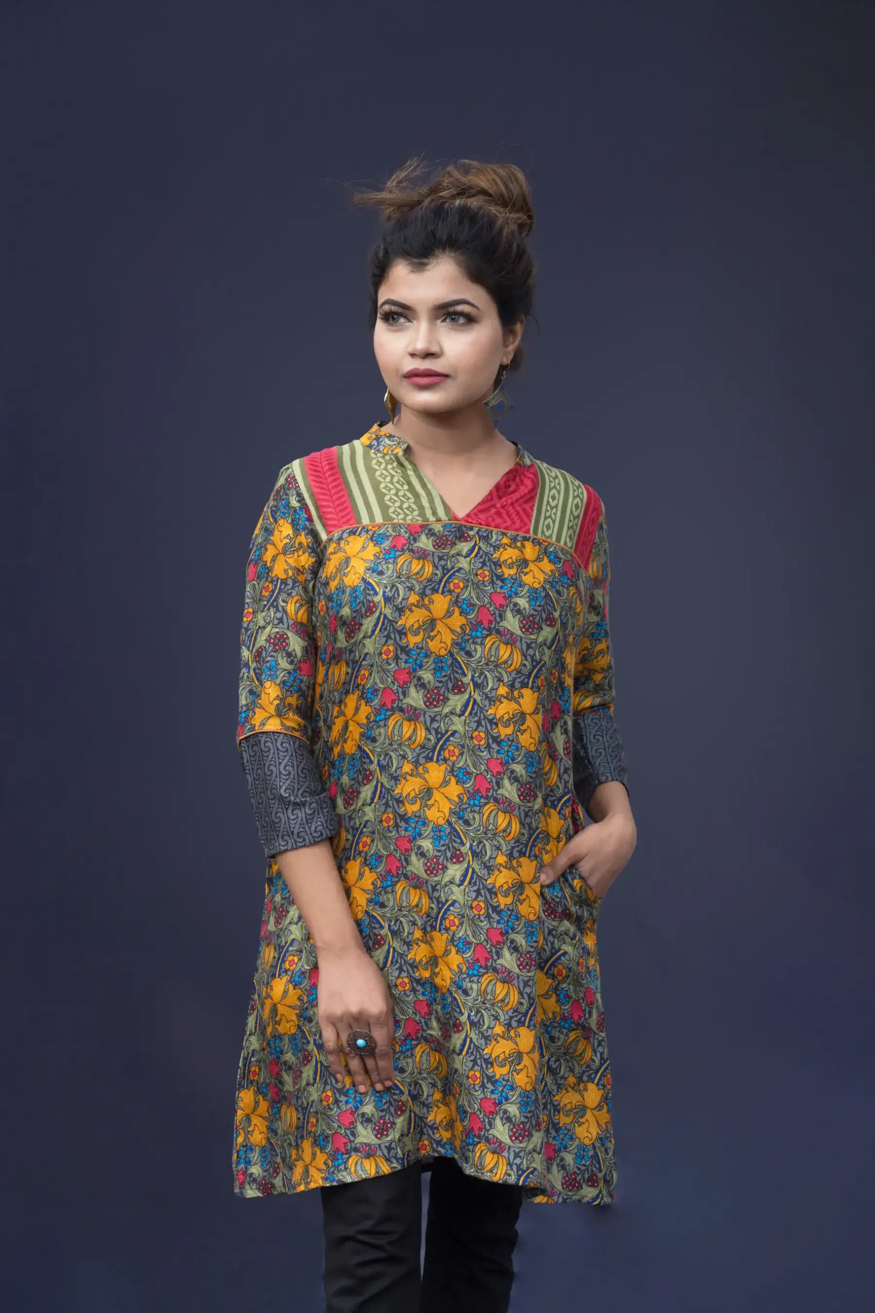Tropical Tunic - GREY