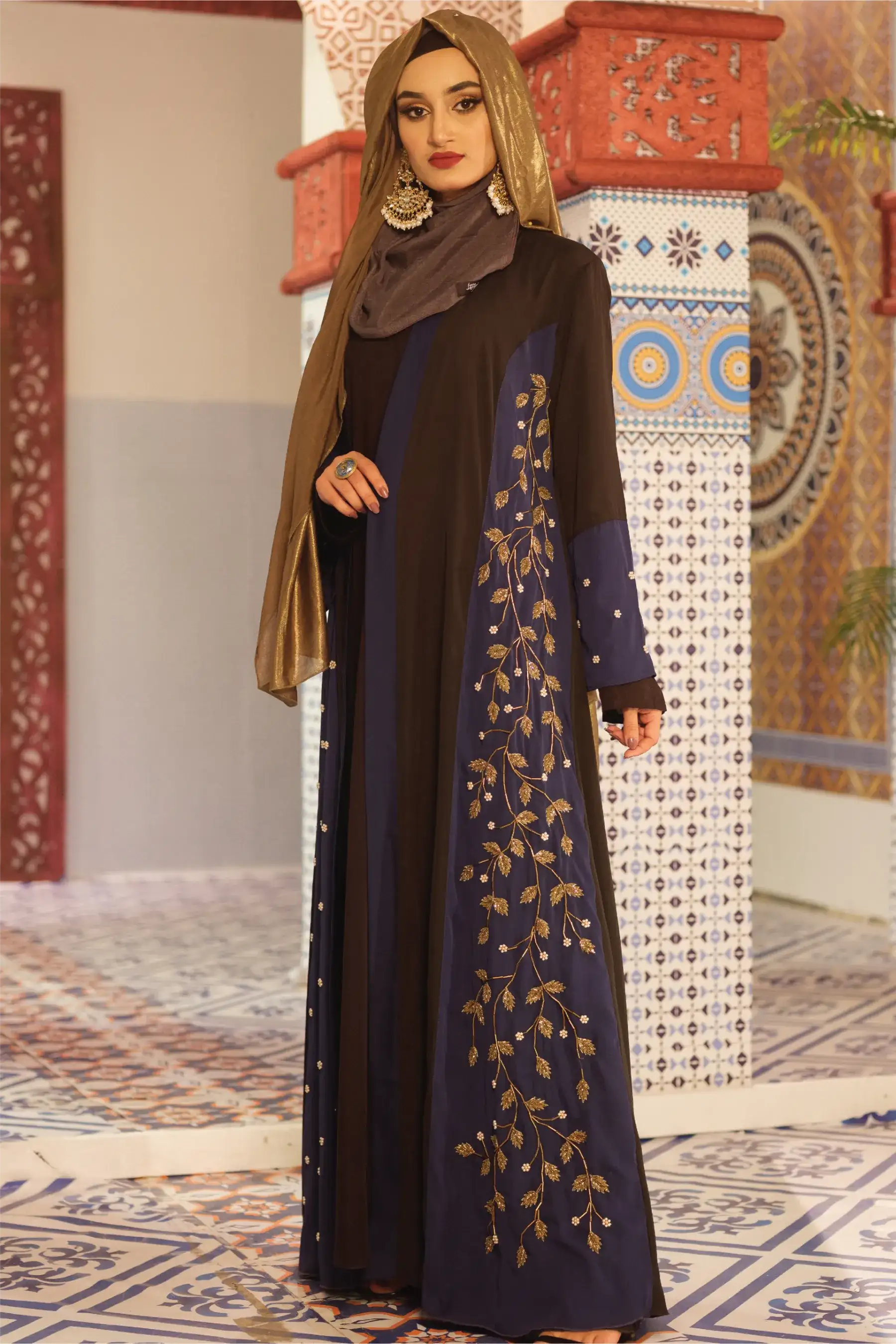 Blossom Kimono - Navy