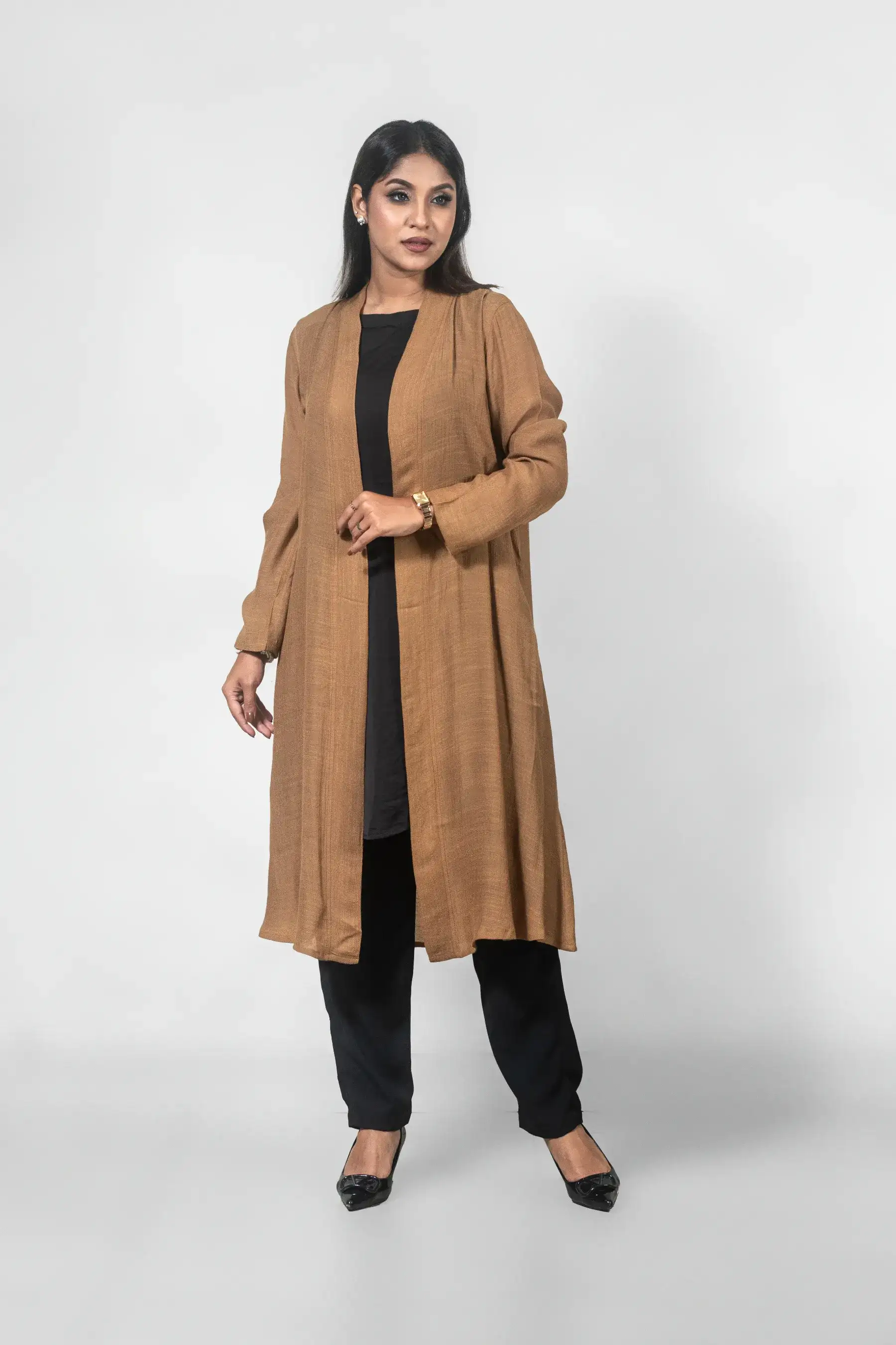 Border Shrug - Caramel