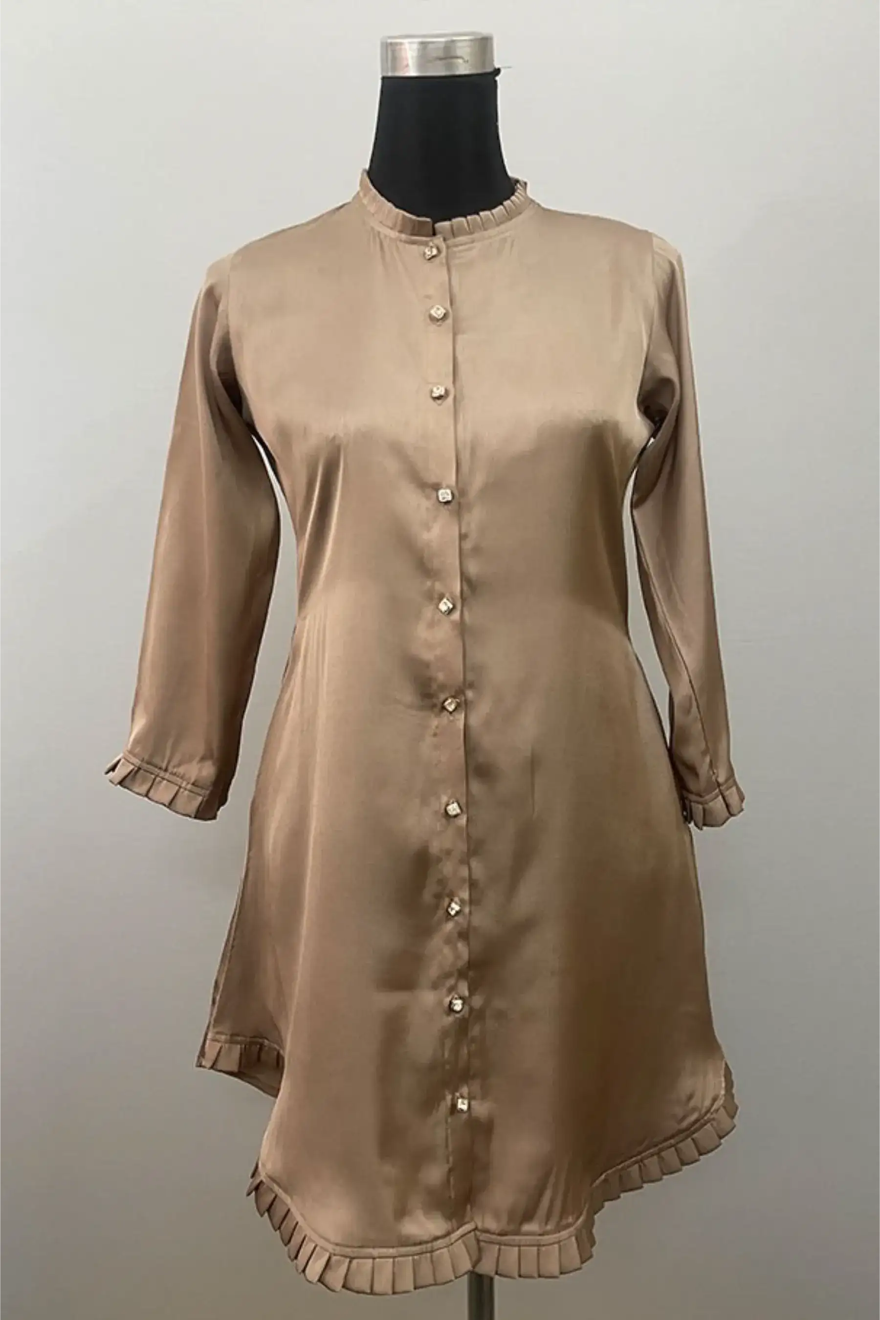Silk Shirt - BEIGE