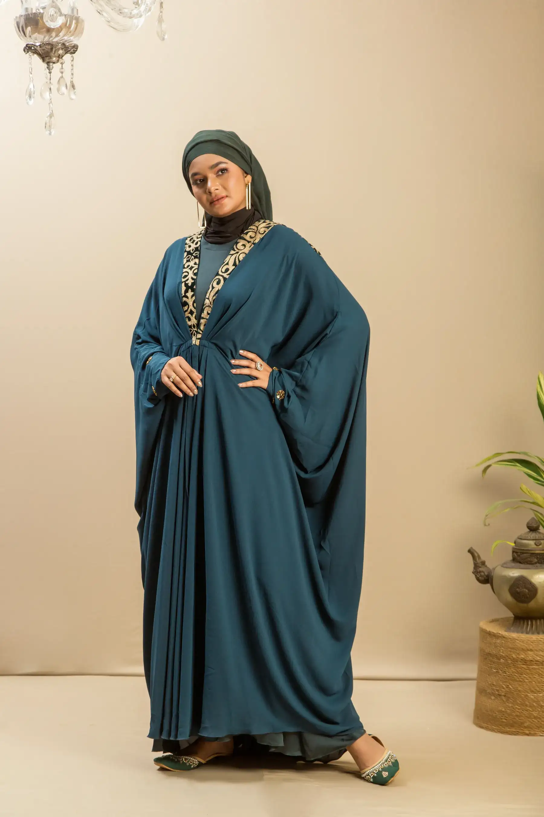 Exclusive Greek Kimono - SEA GREEN