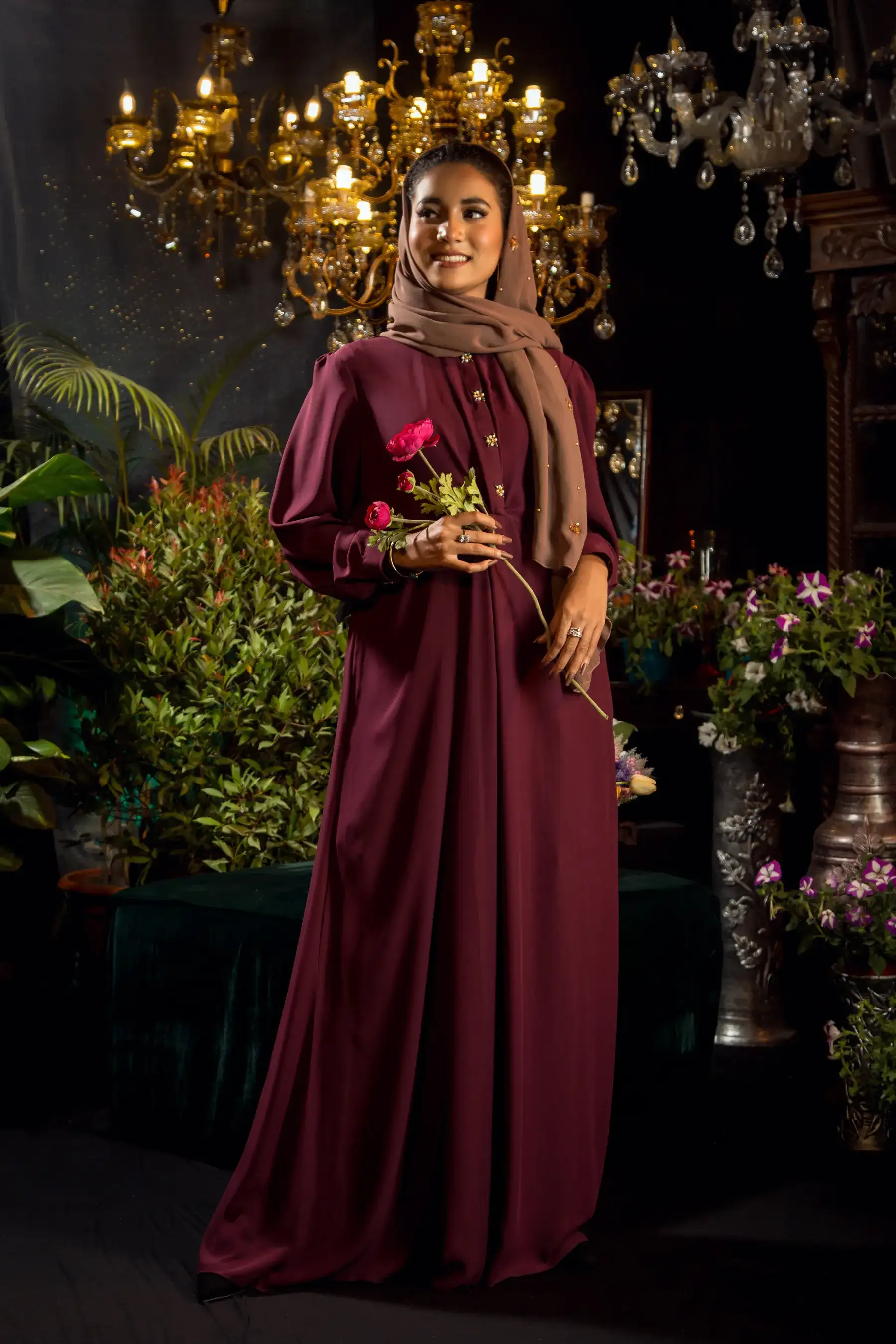 Exclusive Knot Aline - BURGUNDY