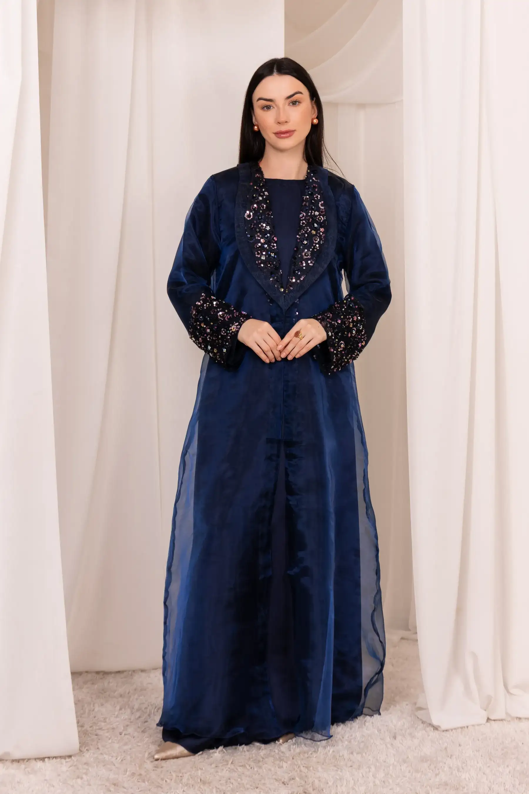 Glisten Kimono Set- Navy