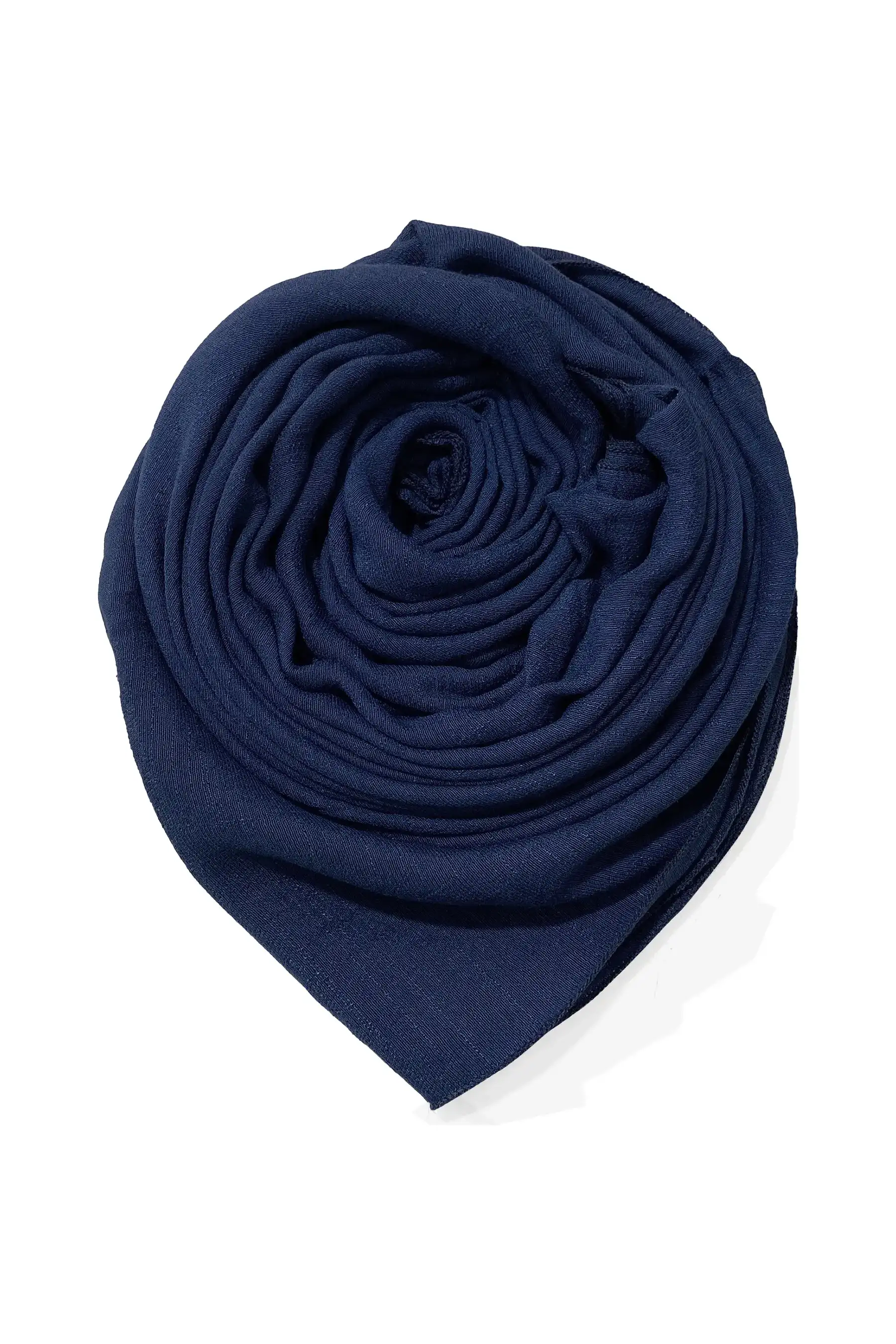 Cheese Cotton Scarf - Navy