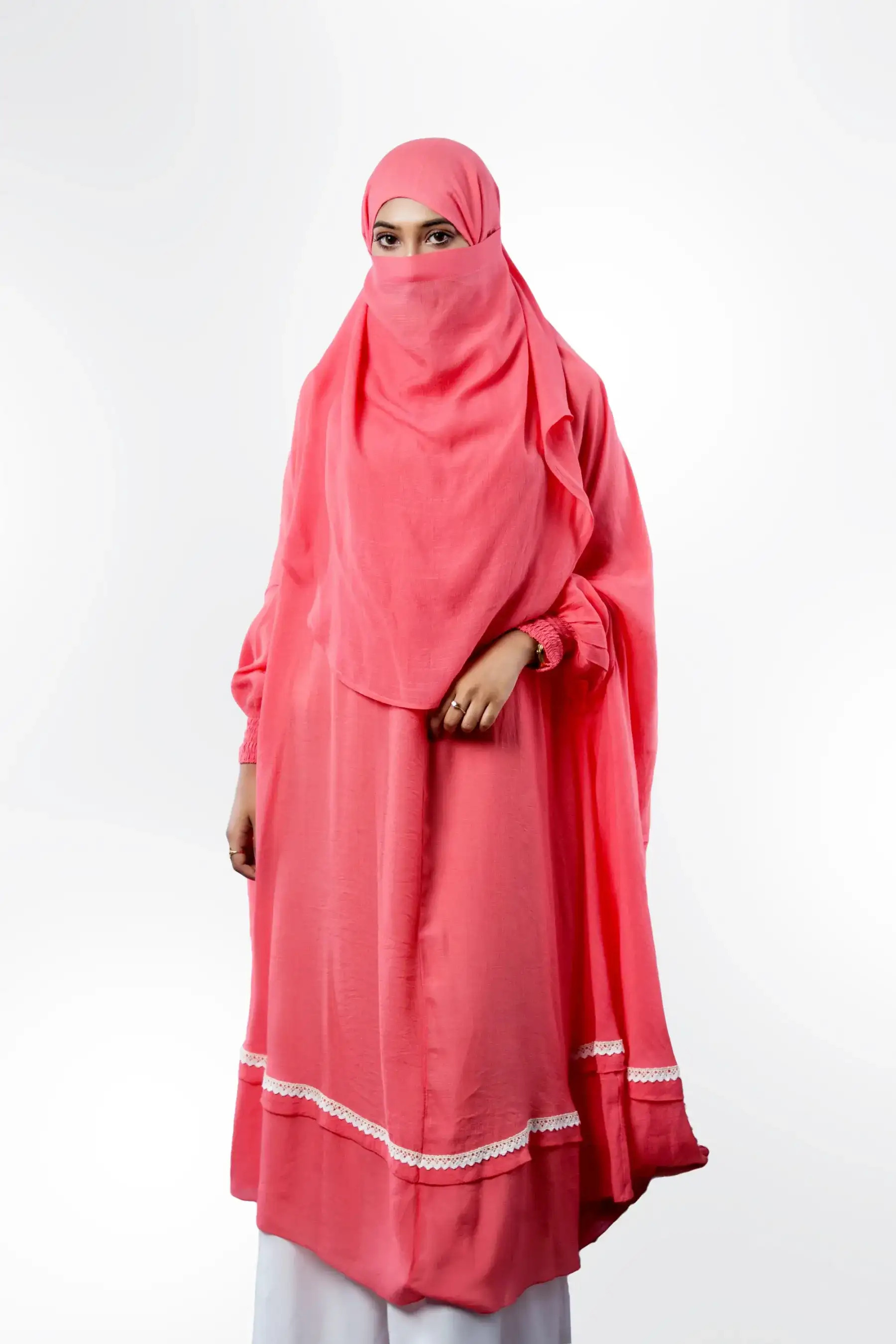 Lace Khimar – Brick