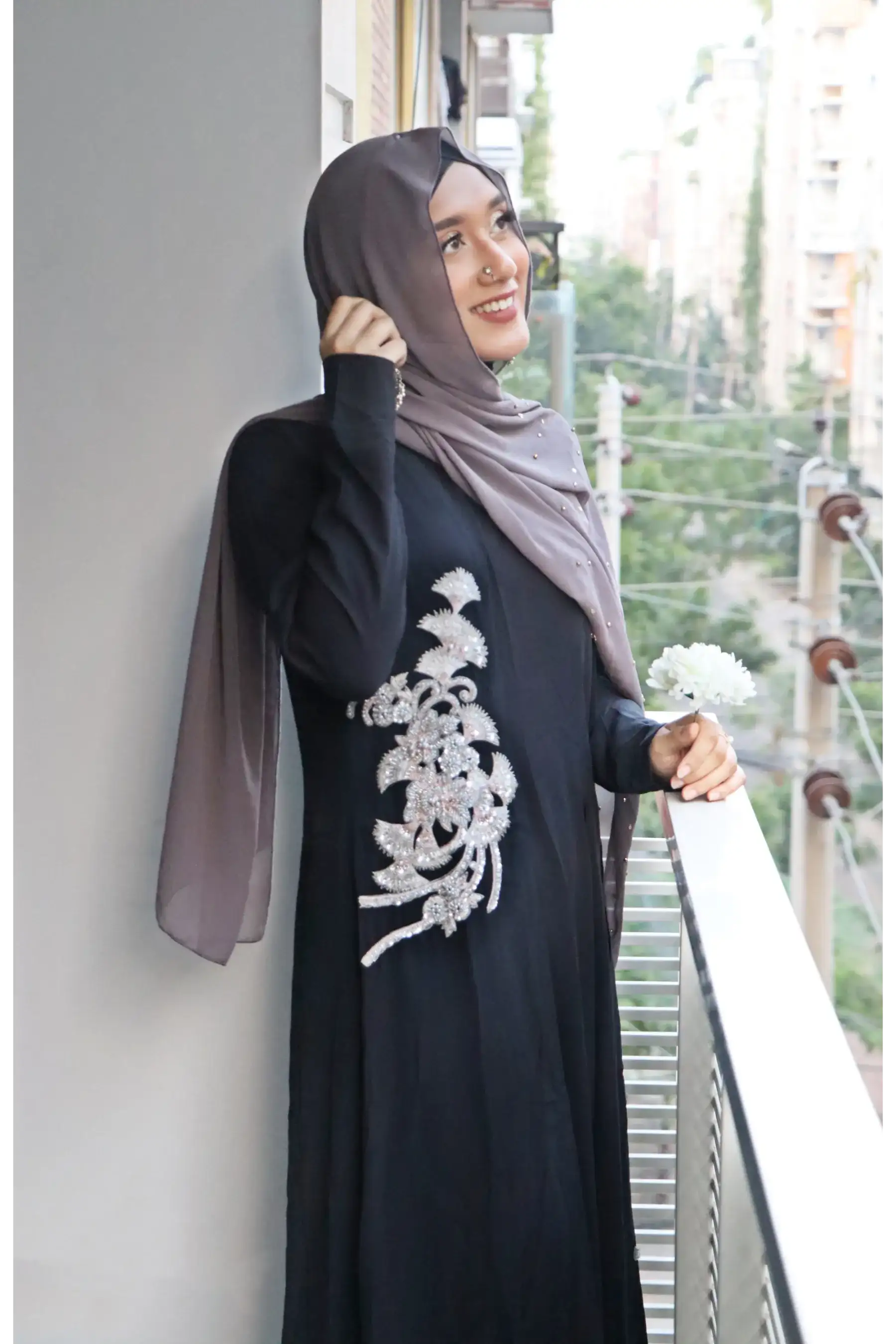 Long Vest - BLACK