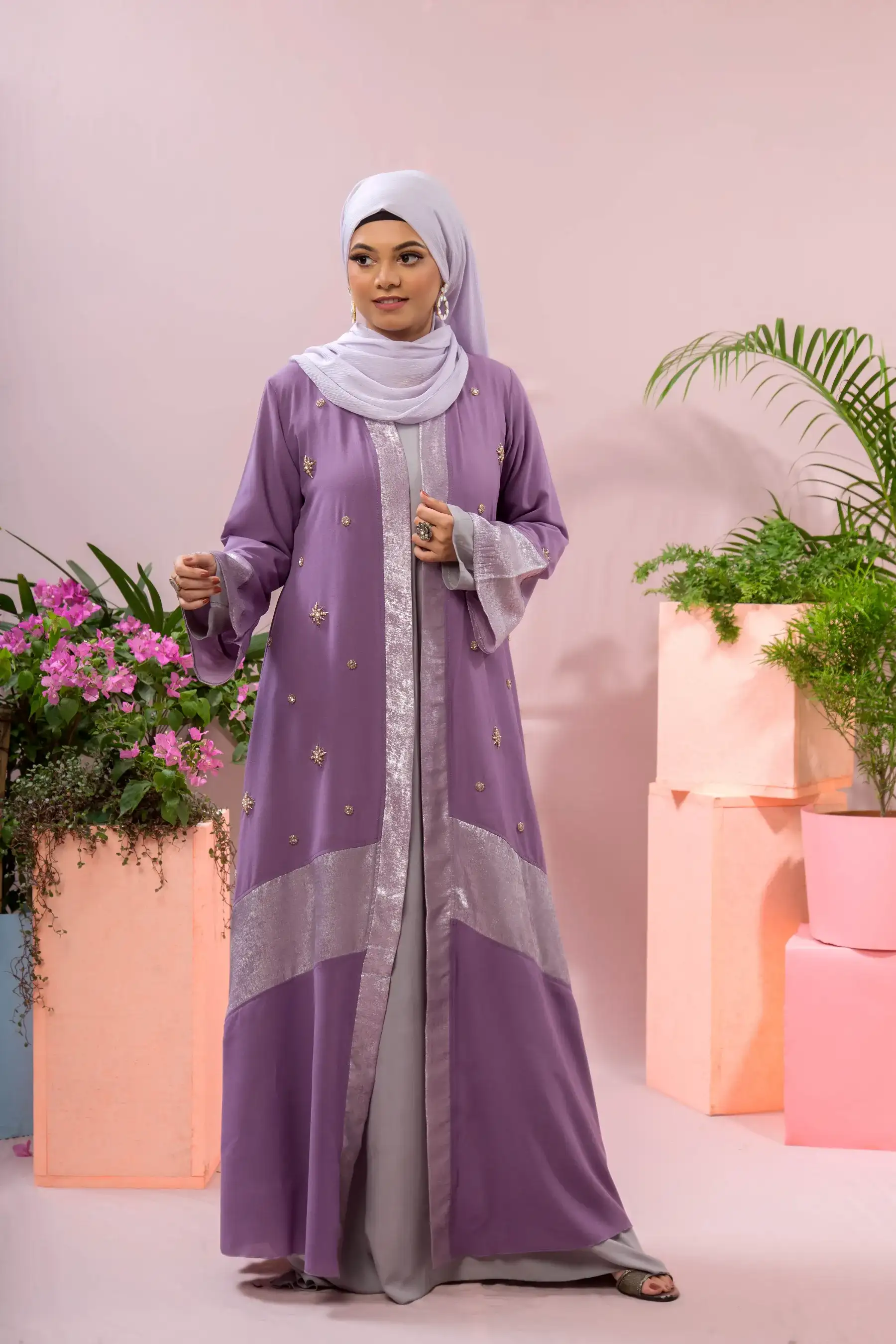 Creasless Kimono - Lavender
