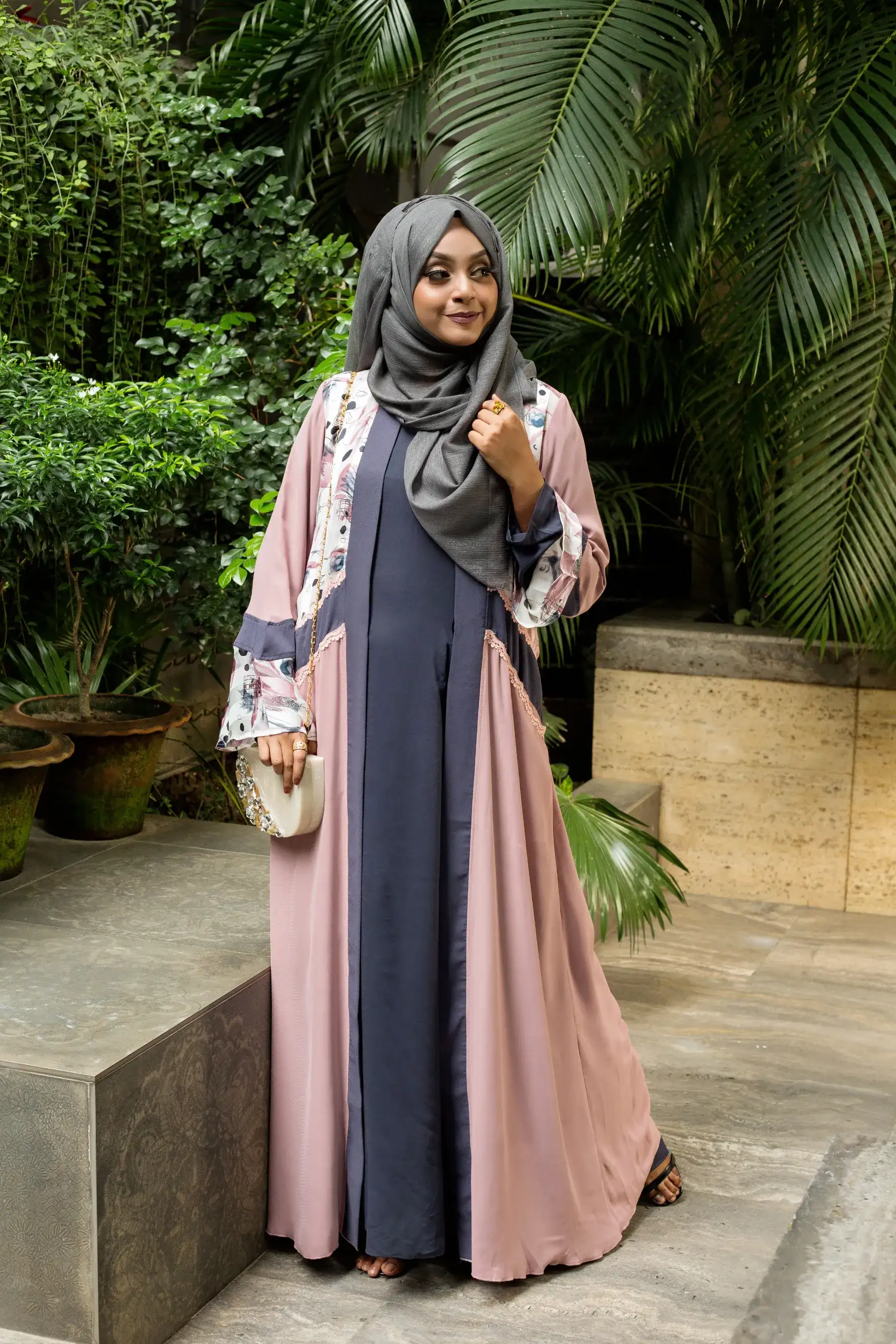 Symmetric kimono - DUSTY PINK