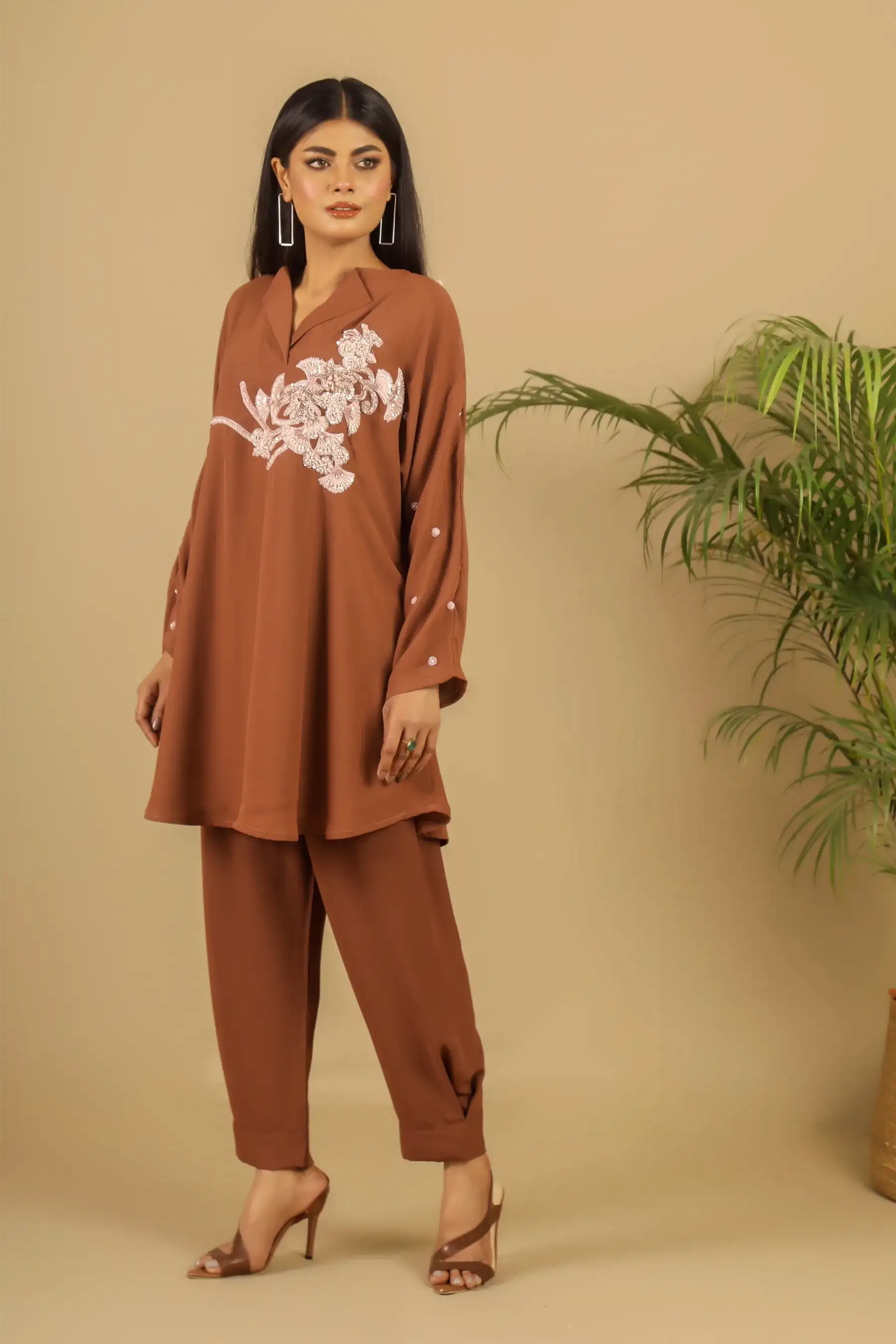 Filigree CO-ORD-COFFEE