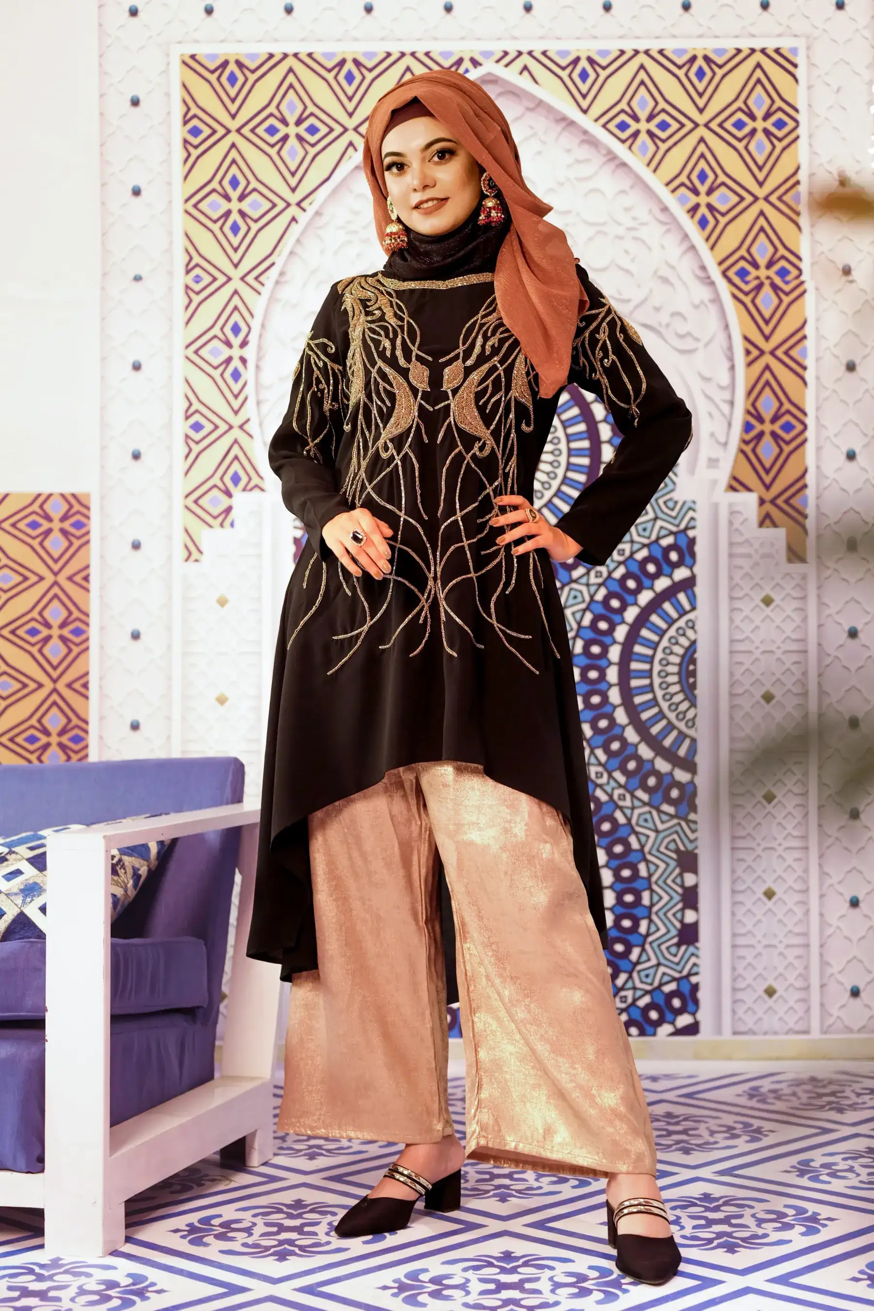 Kurti TWIG - BLACK