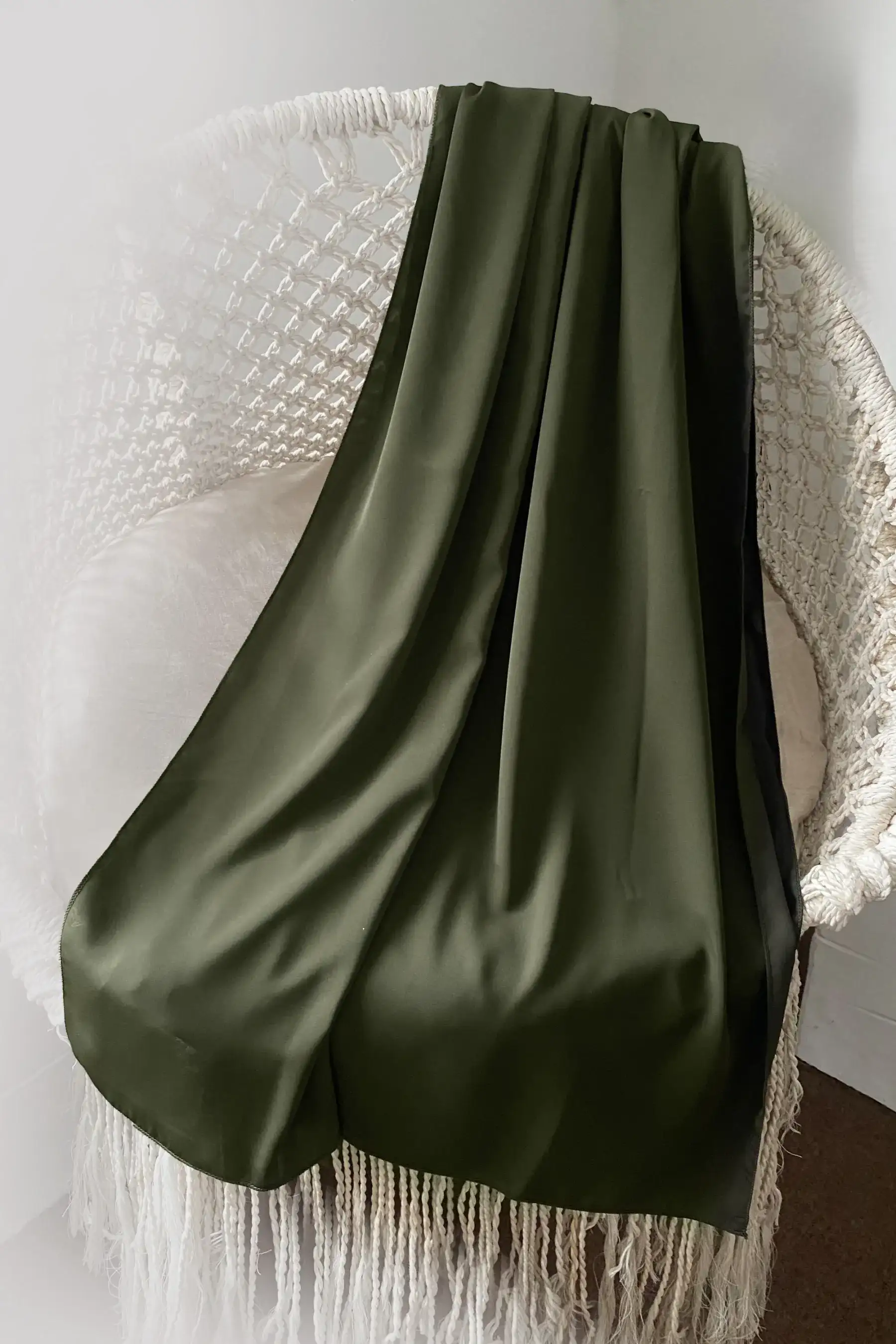 Moss Green – Cherry Scarf