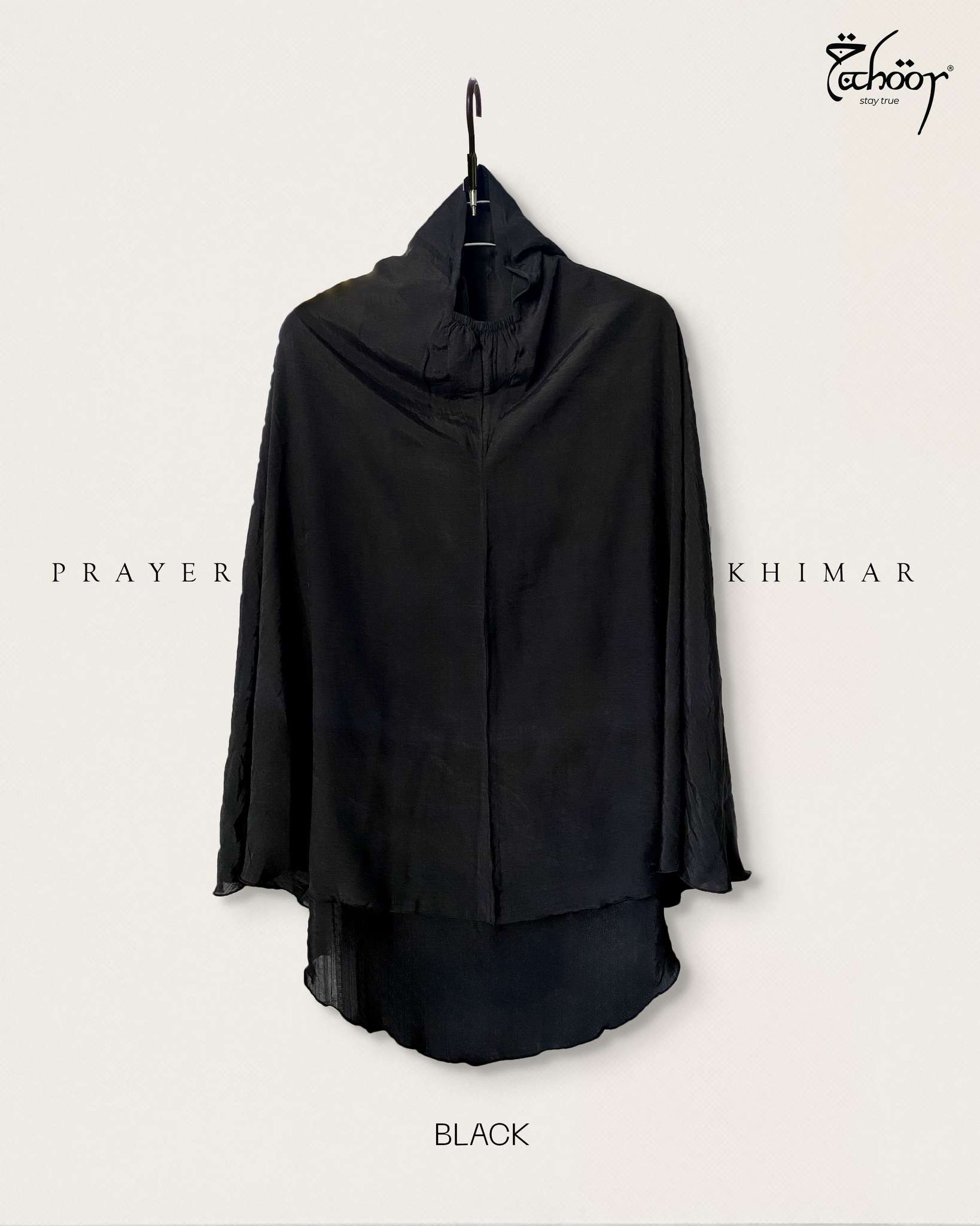 Prayer Khimar -Black