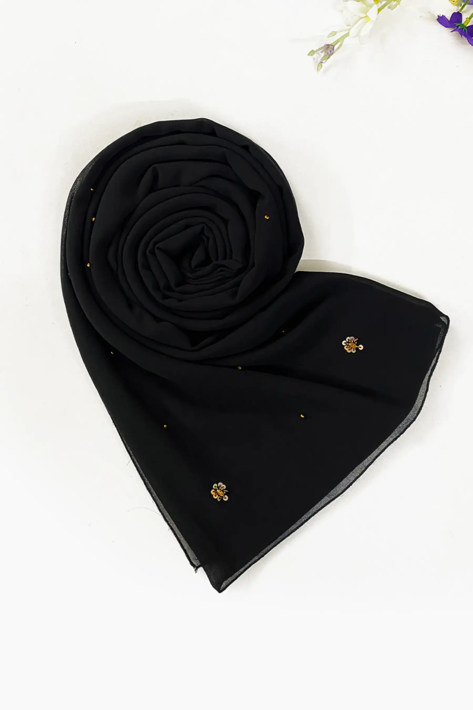 Beadsy Scarf - BLACK