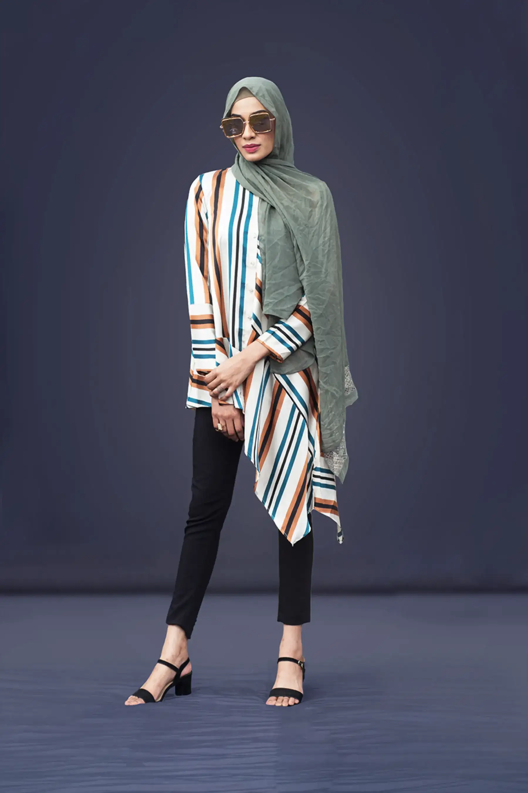 Asymmetric Shirt – Multi
