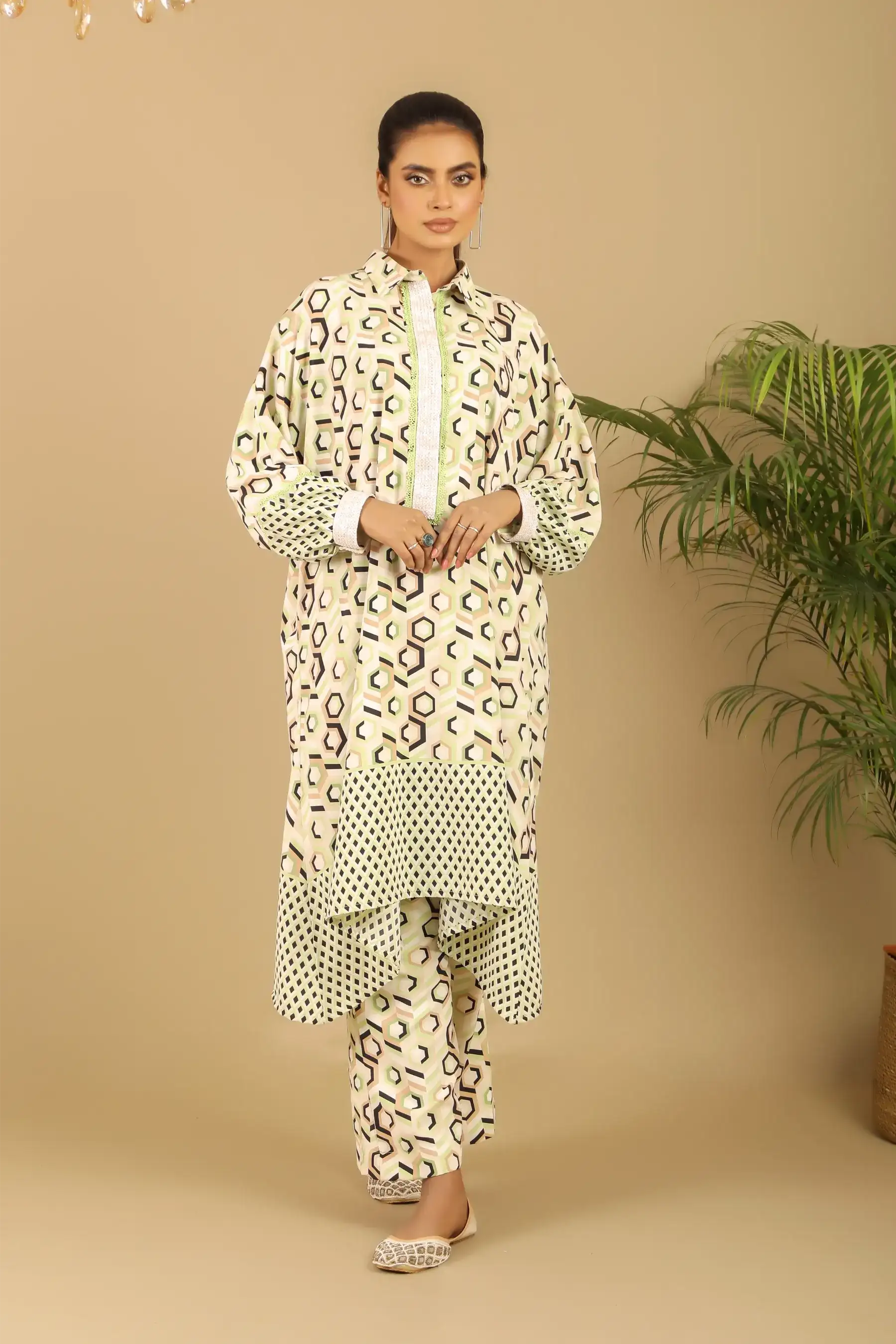 Hexa Co-ord Set – Off White