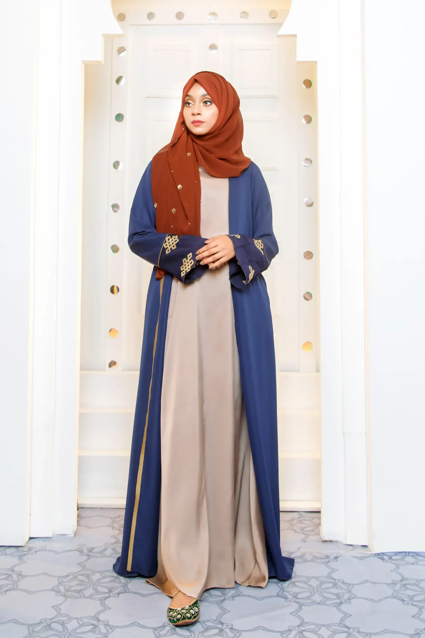 Damask Kimono - NAVY