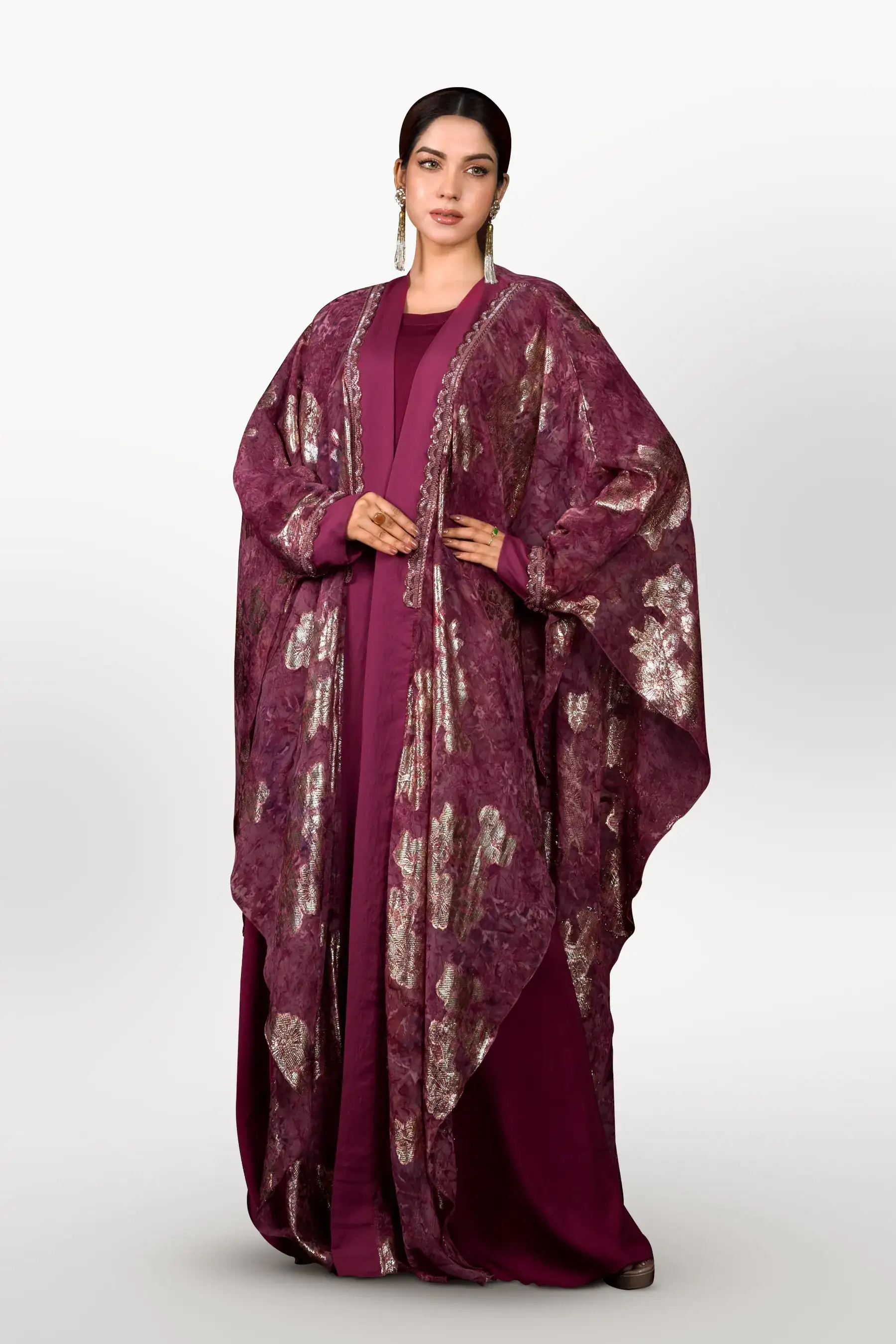 Veera Cloak - Mauve Taupe