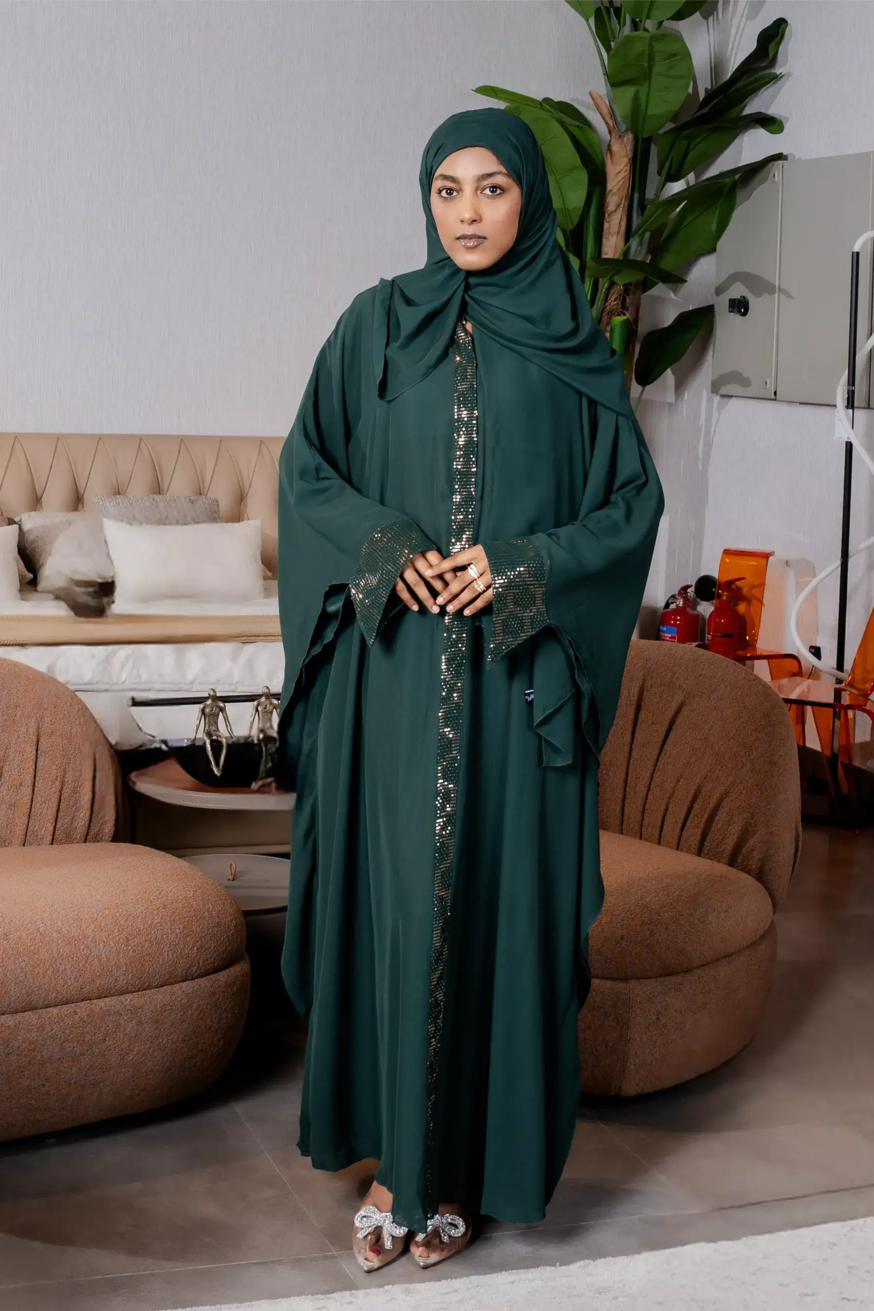 Aazrak Abaya - EMERALD