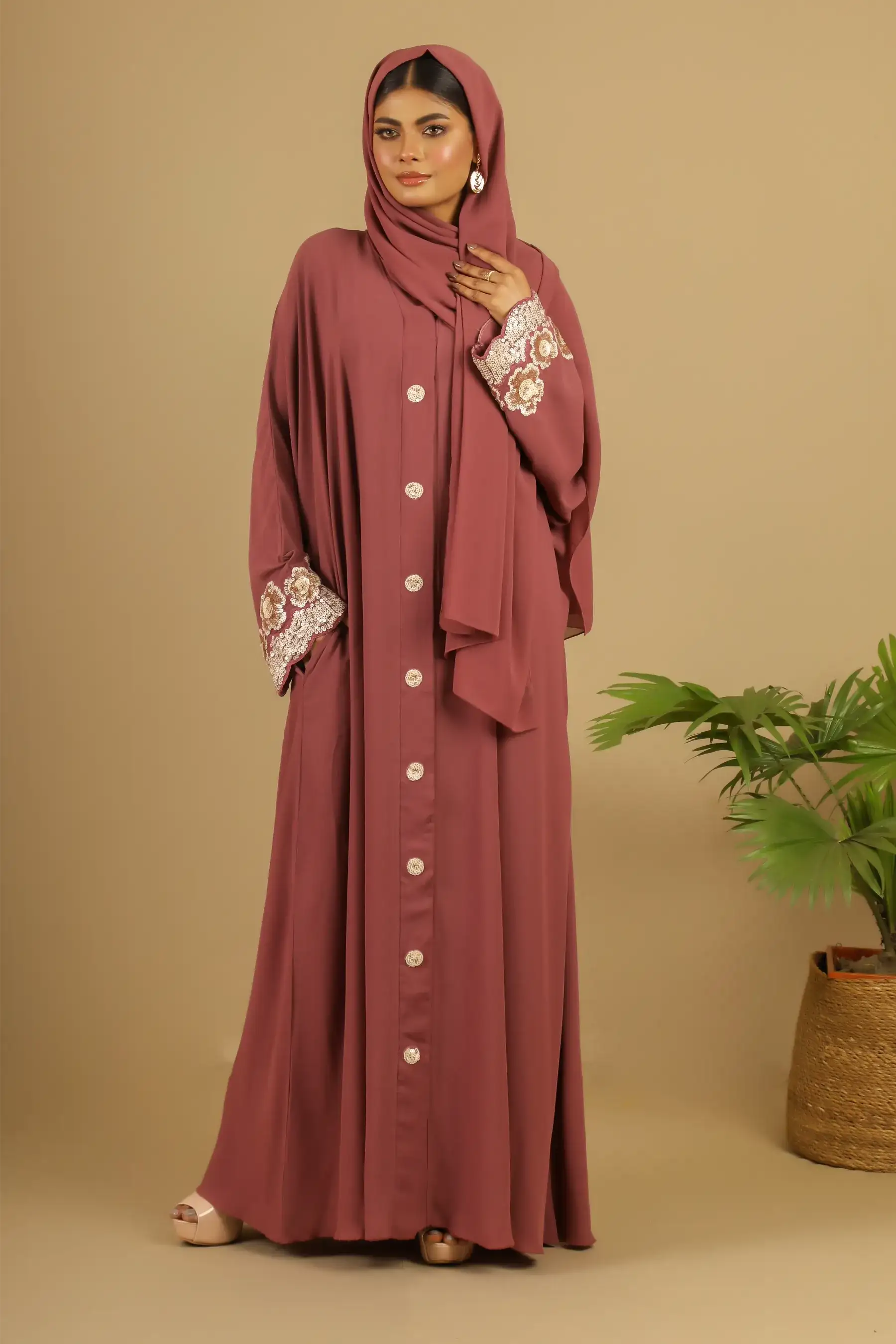 Pansy Abaya - Lavender