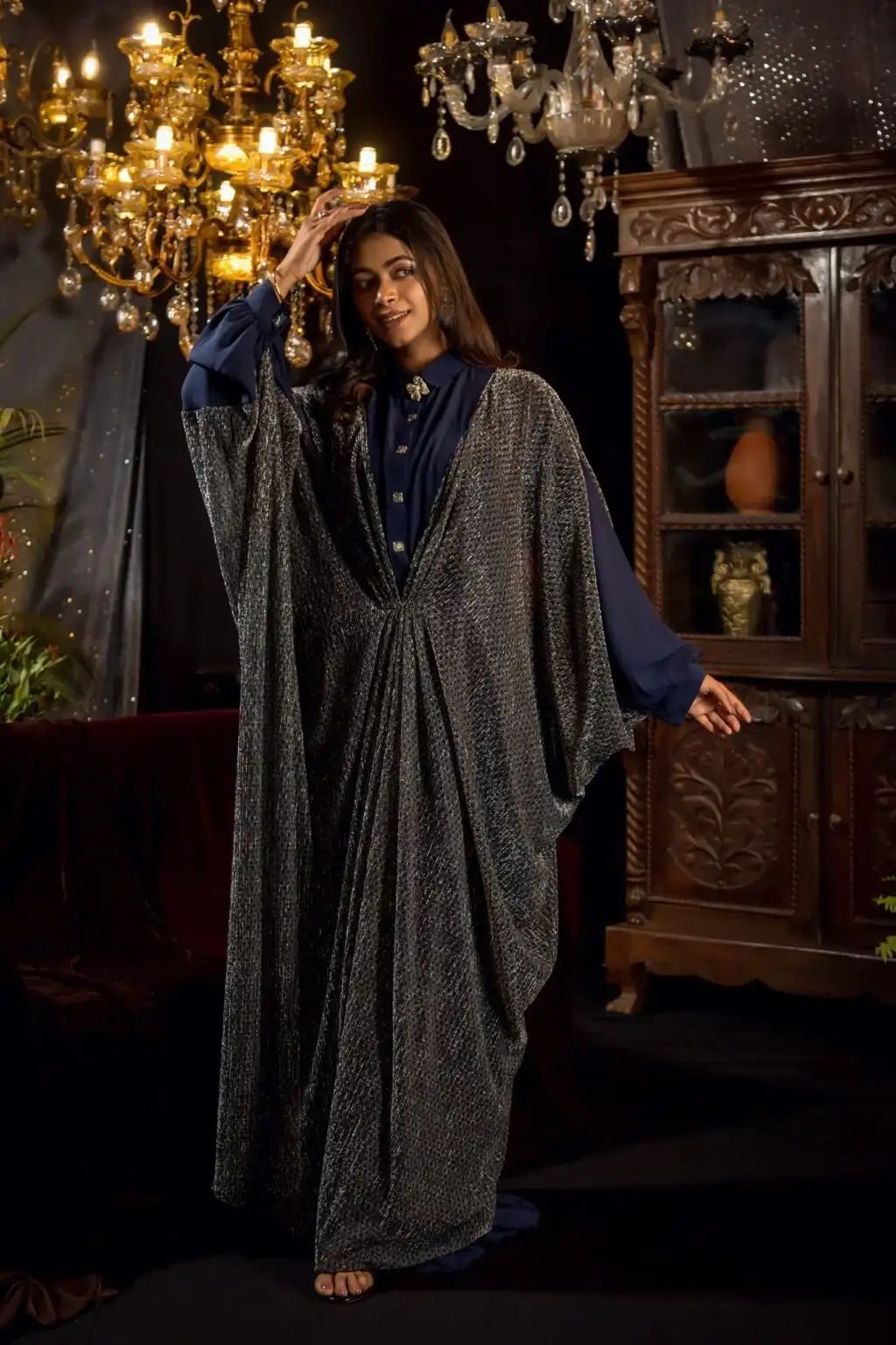 MOONLIGHT GREEK ABAYA - Navy