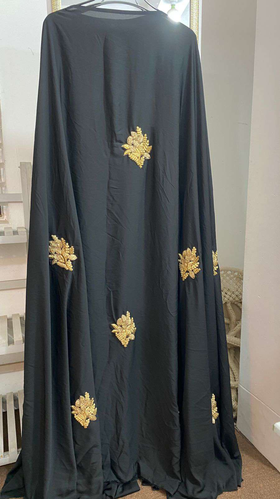 EMB Cape Gown - Black